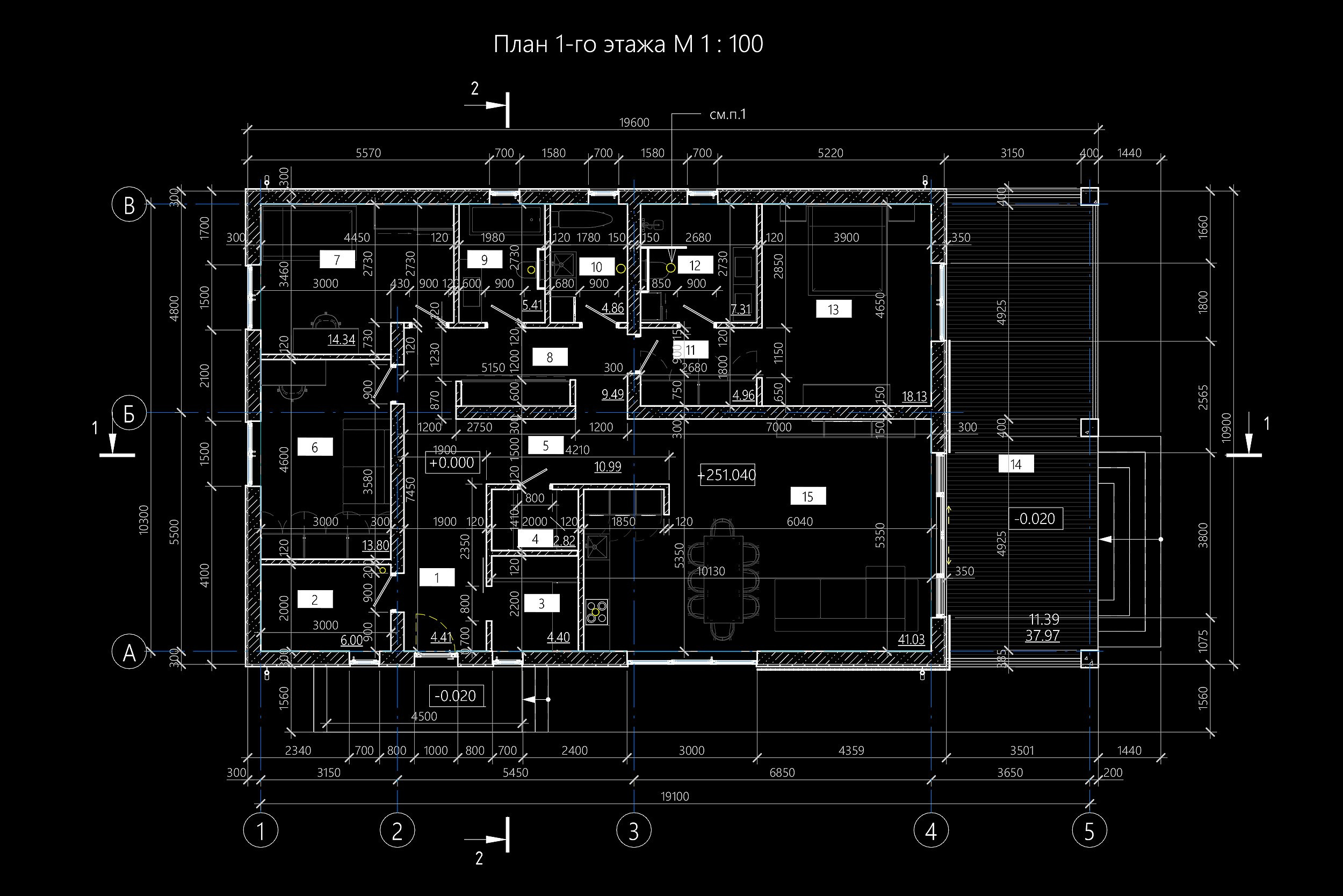 Визуализация загородного дома с ландшафтом. 3D визуализация/ Юлия Будник
