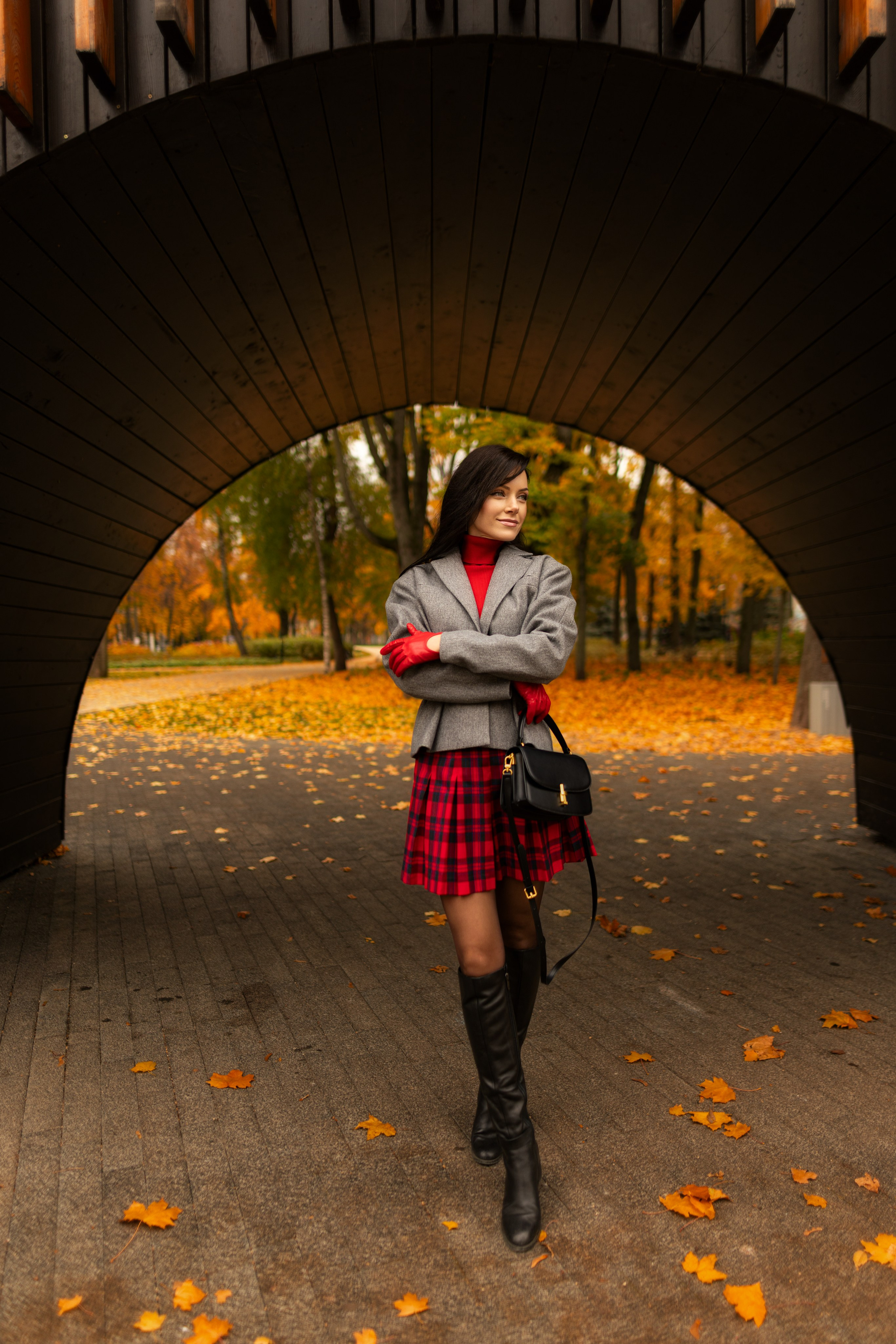 Фотосет с Екатериной в парке на осеннюю тему для «себя». Дмитрий Шульгин, портретный фотограф в Воронеже