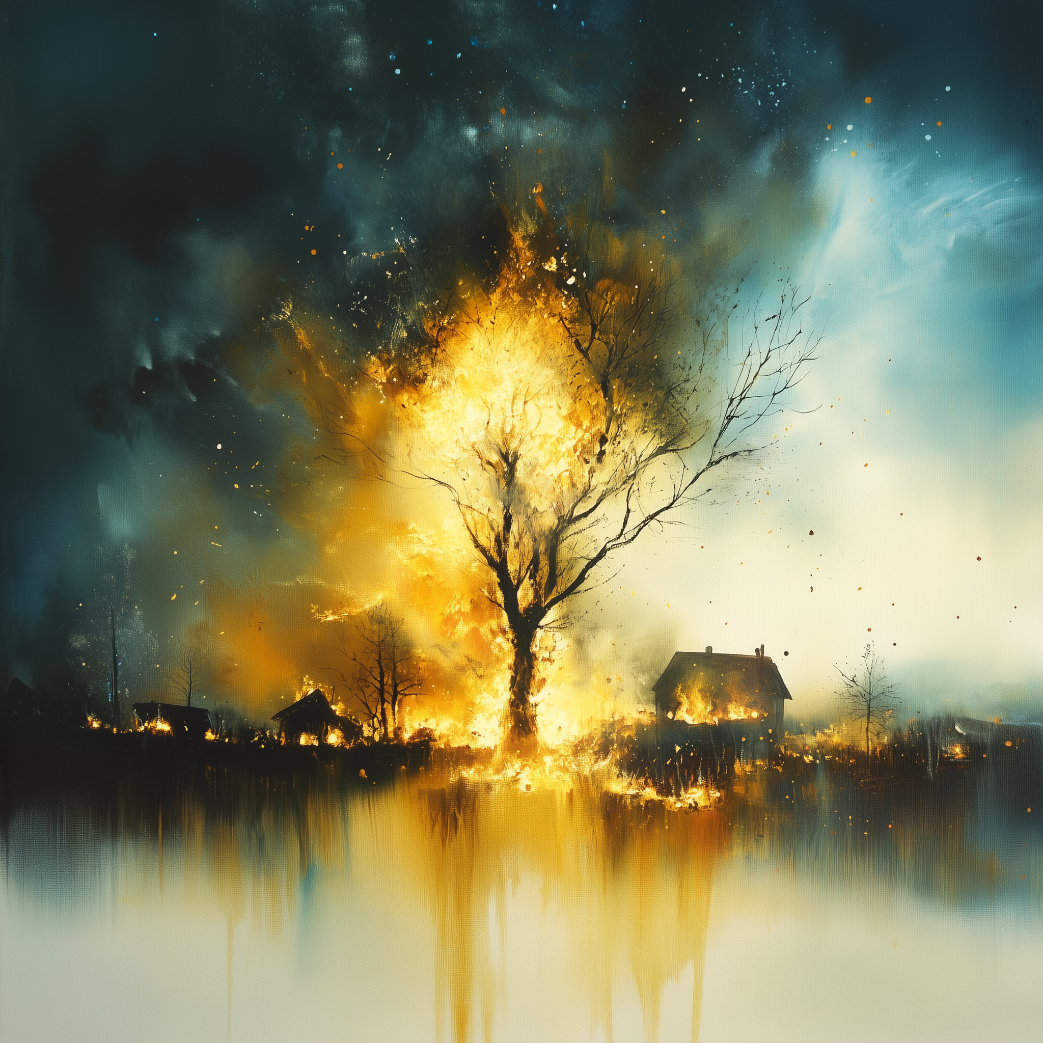 Иллюстрации к отрывку Алеся Адамовича. AI-художник, контентмейкер, режиссёр Наталия Жданович