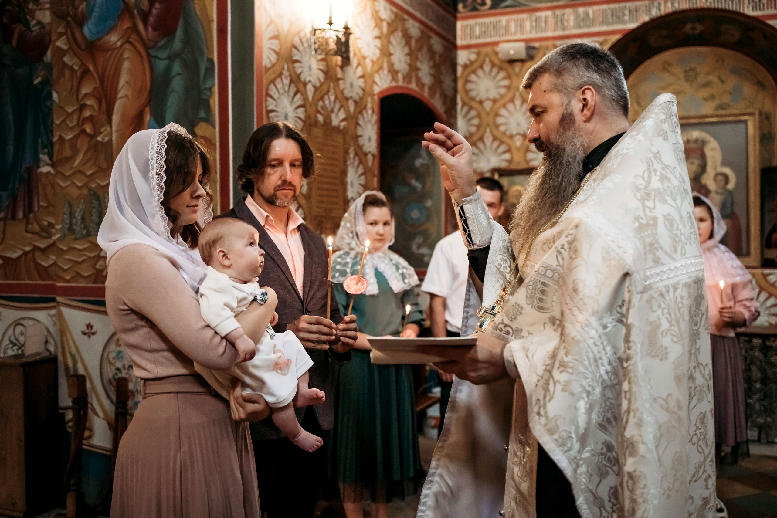Крещение Вали. Семейный фотограф и видеограф Попова Юлия