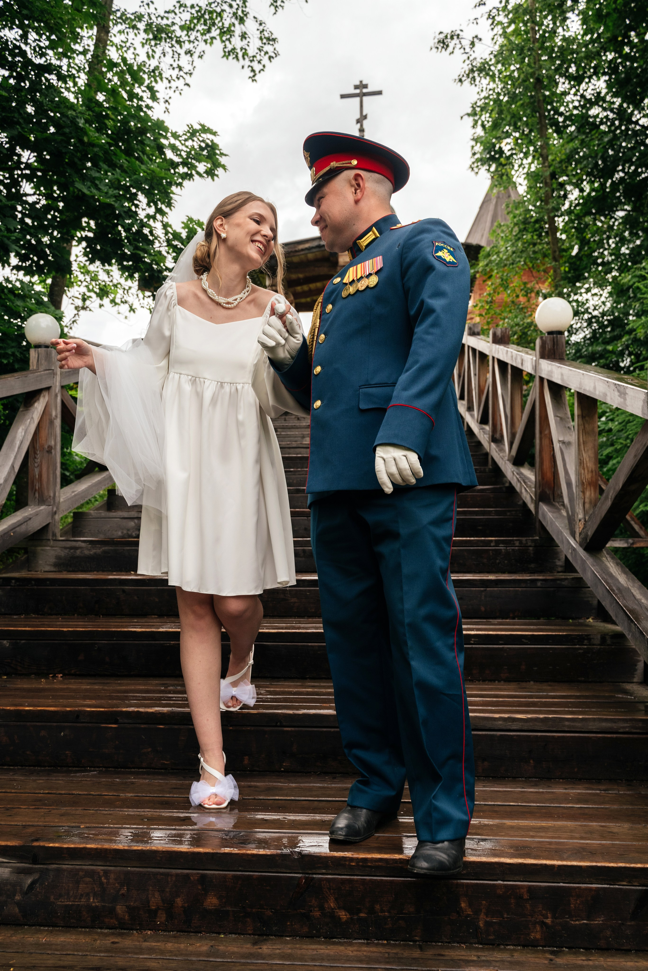 Жених в военной форме. Романтично. Свадебный фотограф в Сергиевом Посаде недорого Ольга Гузанова