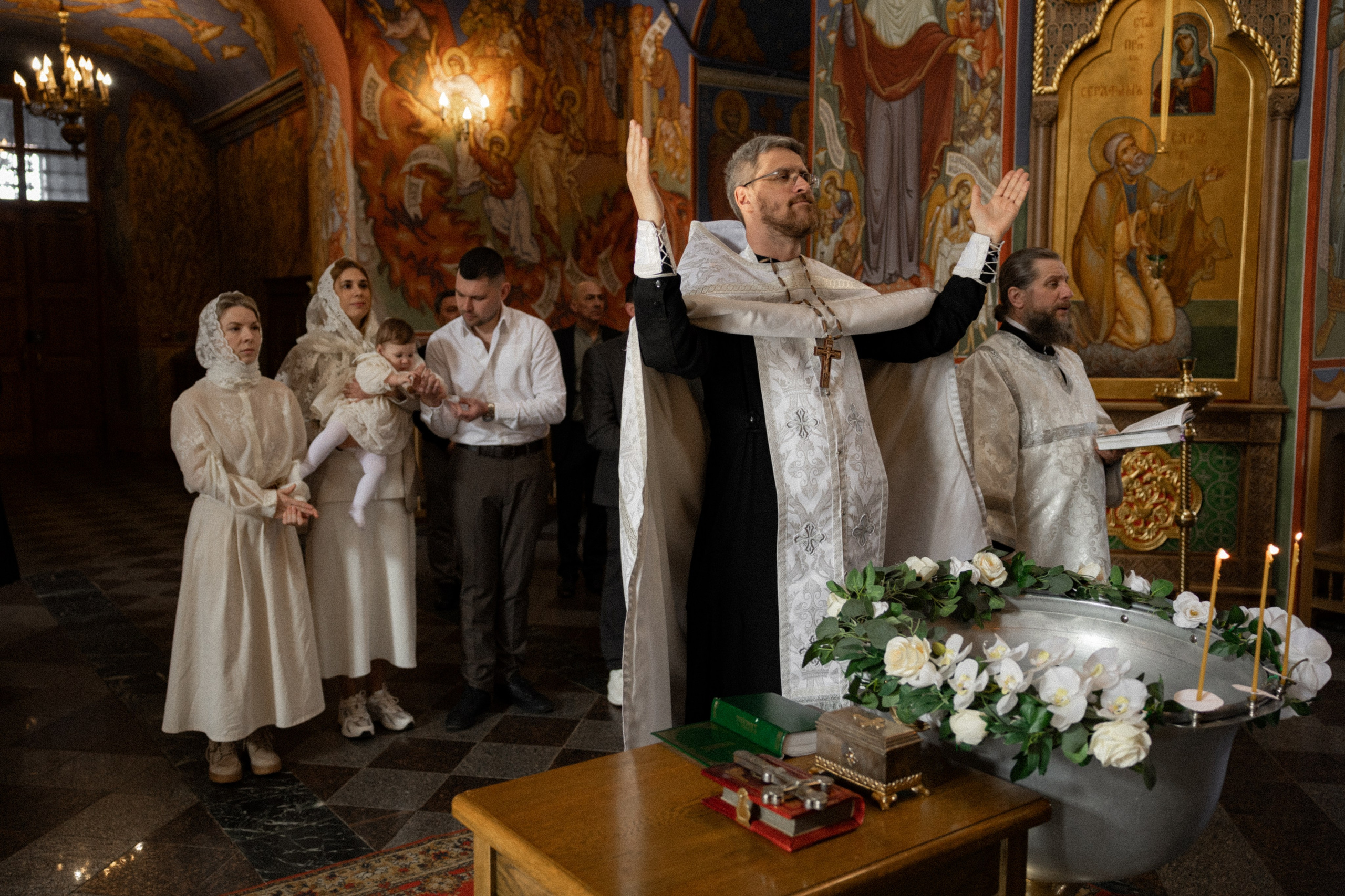 Крещение в Церкви Сергия Радонежского в Алмазово