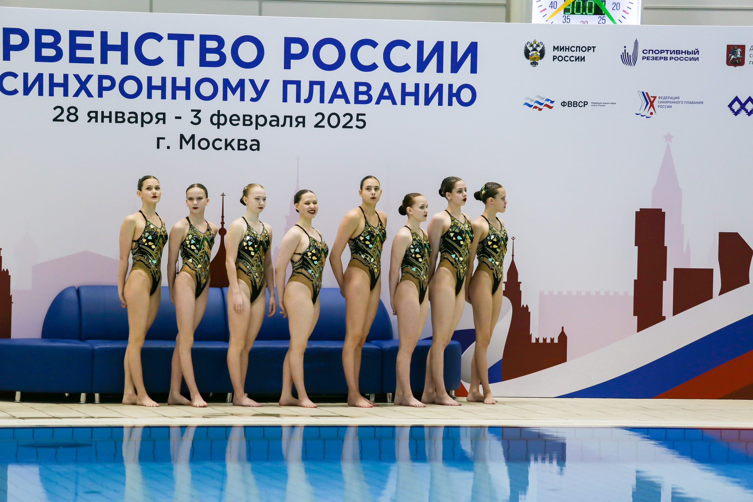 Первенство России по синхронному плаванию. Техническая программа. Группы. Репортажный фотограф в Москве
