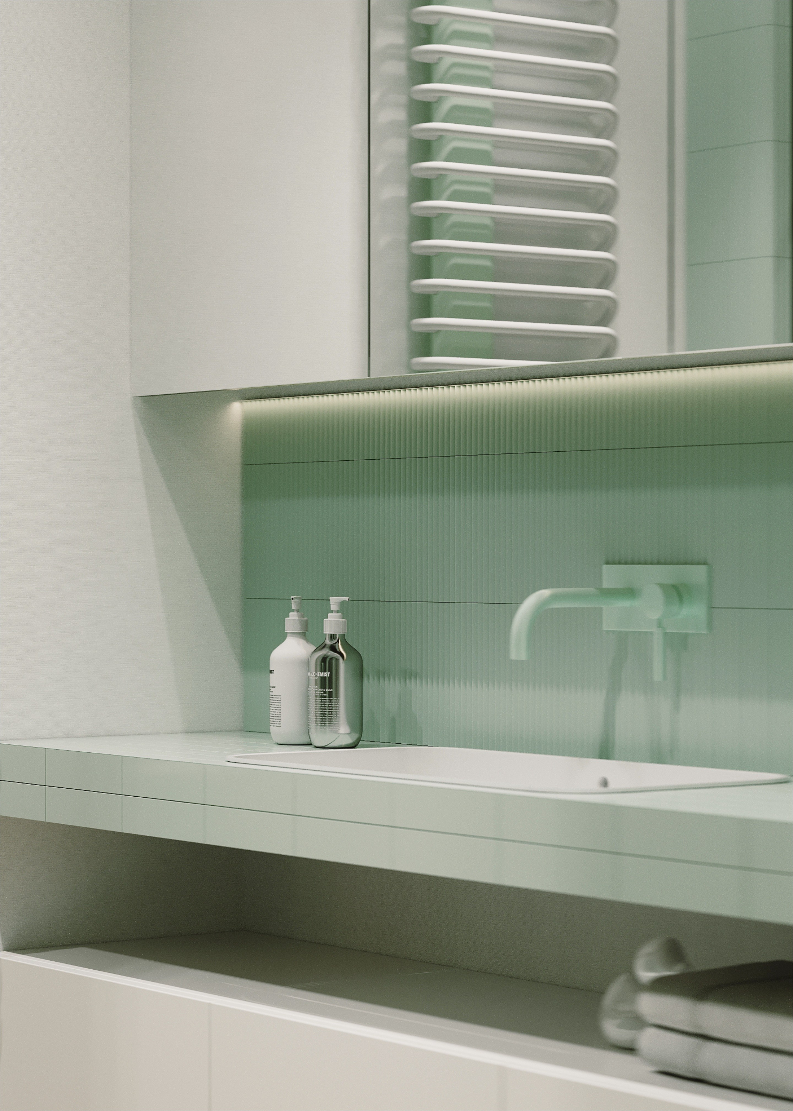 Санузел v.o.70 м². 3d визуализатор Валерия Романова