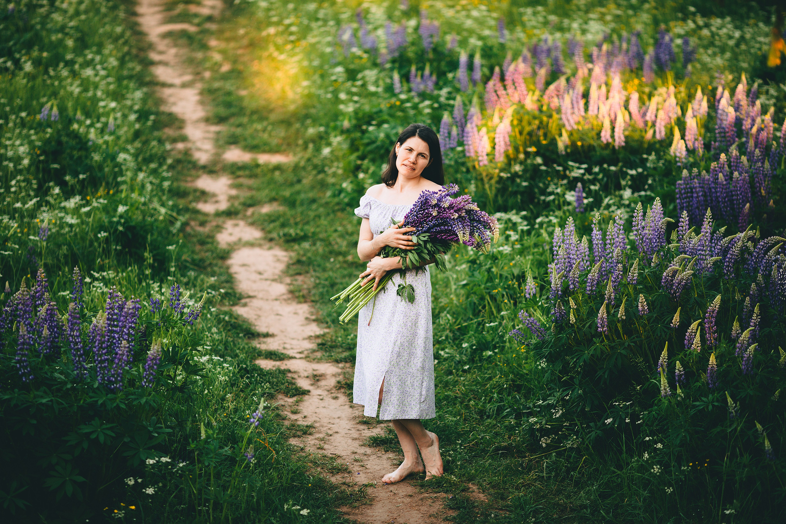Фотосессия в люпинах для Крестины. Дима Никитин свадебный и семейный фотограф в Ижевске и Удмуртии с 2007 года
