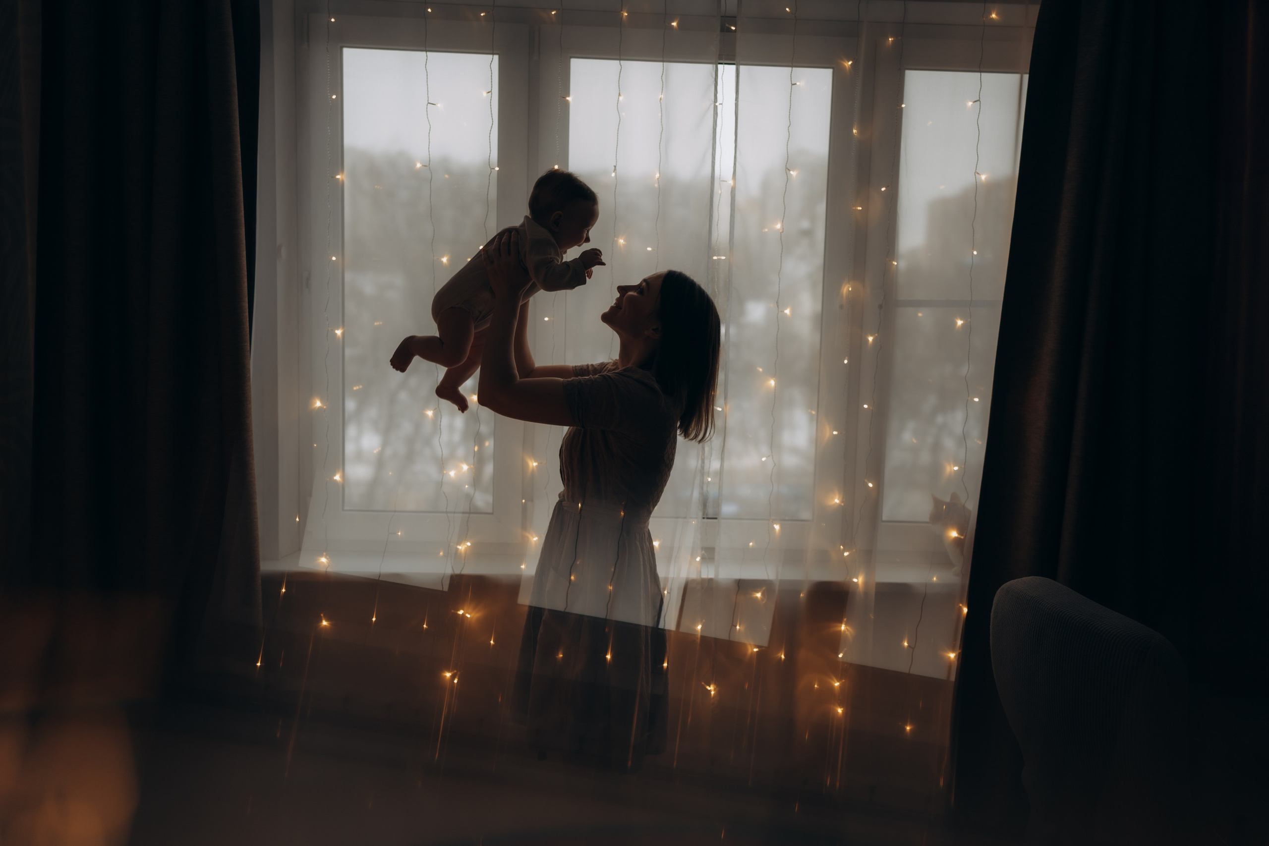 Домашняя фотосессия мамы и дочки. Детский, семейный и ньюборн фотограф в Москве Юлия Шуарт