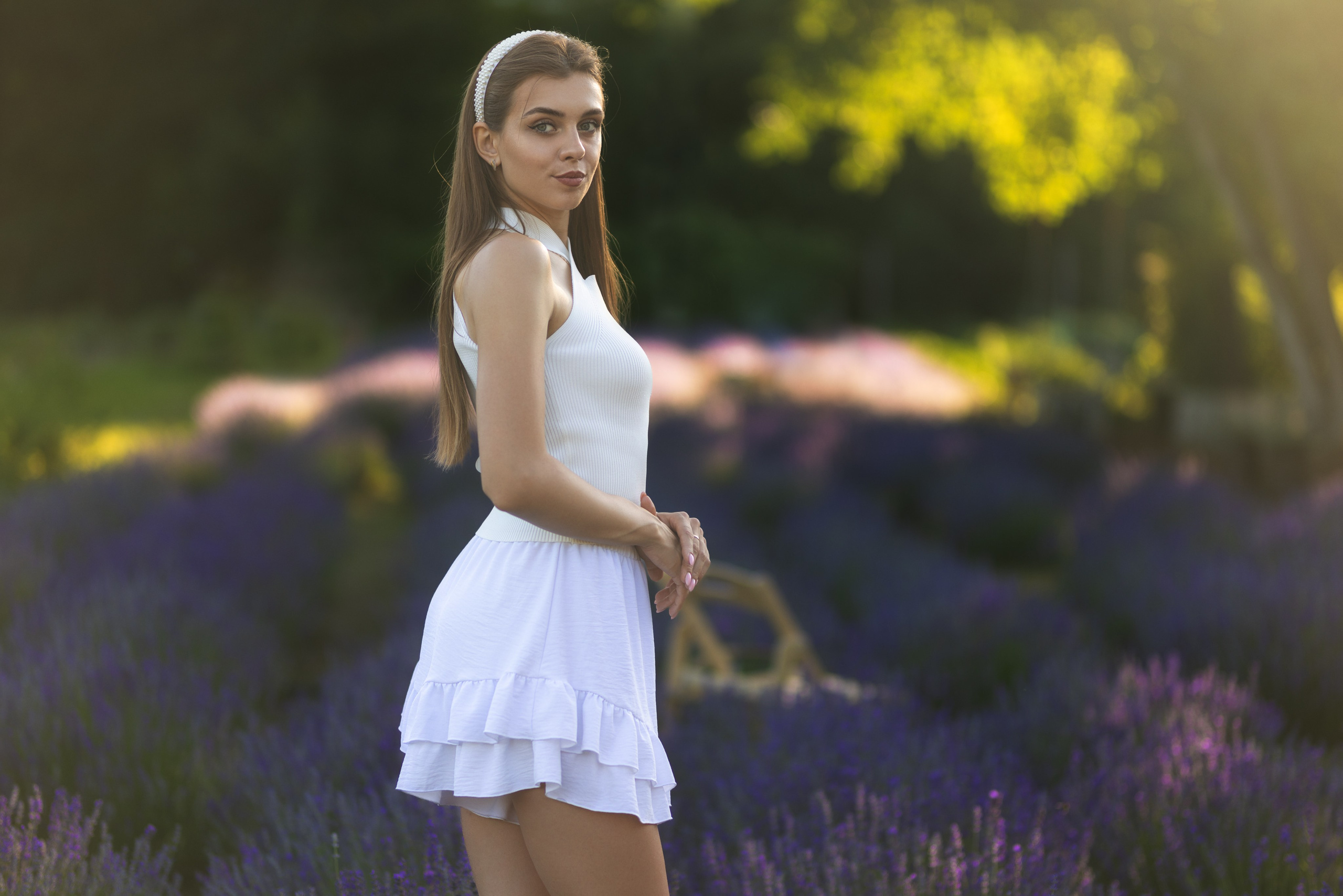 Съемка с Кариной в поле с лавандой в формате для «себя». Дмитрий Шульгин, портретный фотограф в Воронеже