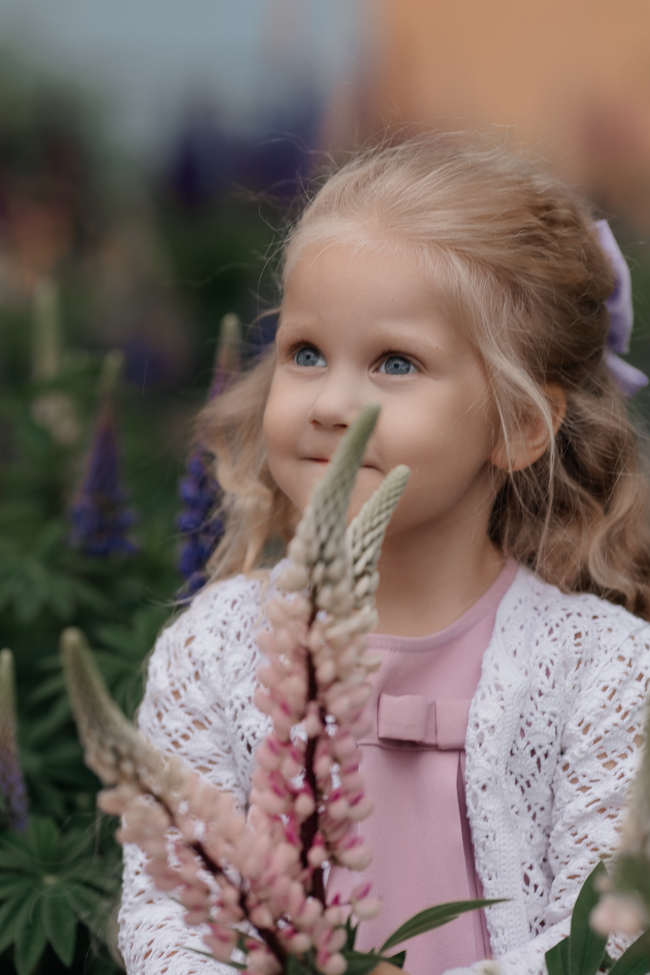 Люпины и дети. Фотограф женского портрета, беременности и материнства Харькова Елена
