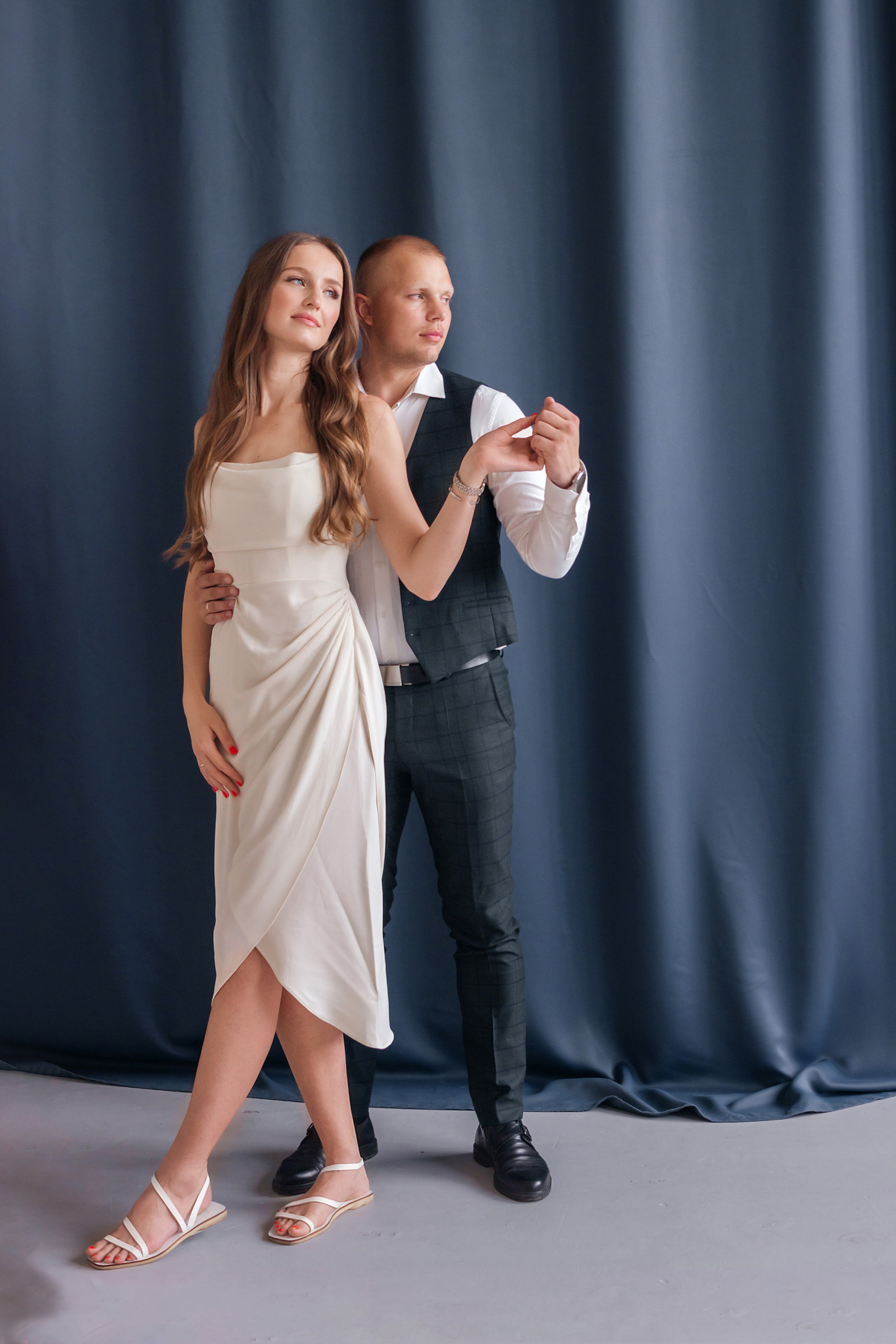 Настя и Сергей. Свадебная фотосессия в фотостудии NARTOV, зал Muza. Свадебный фотограф и фотограф Love-Store в Нижнем Новгороде Анастасия