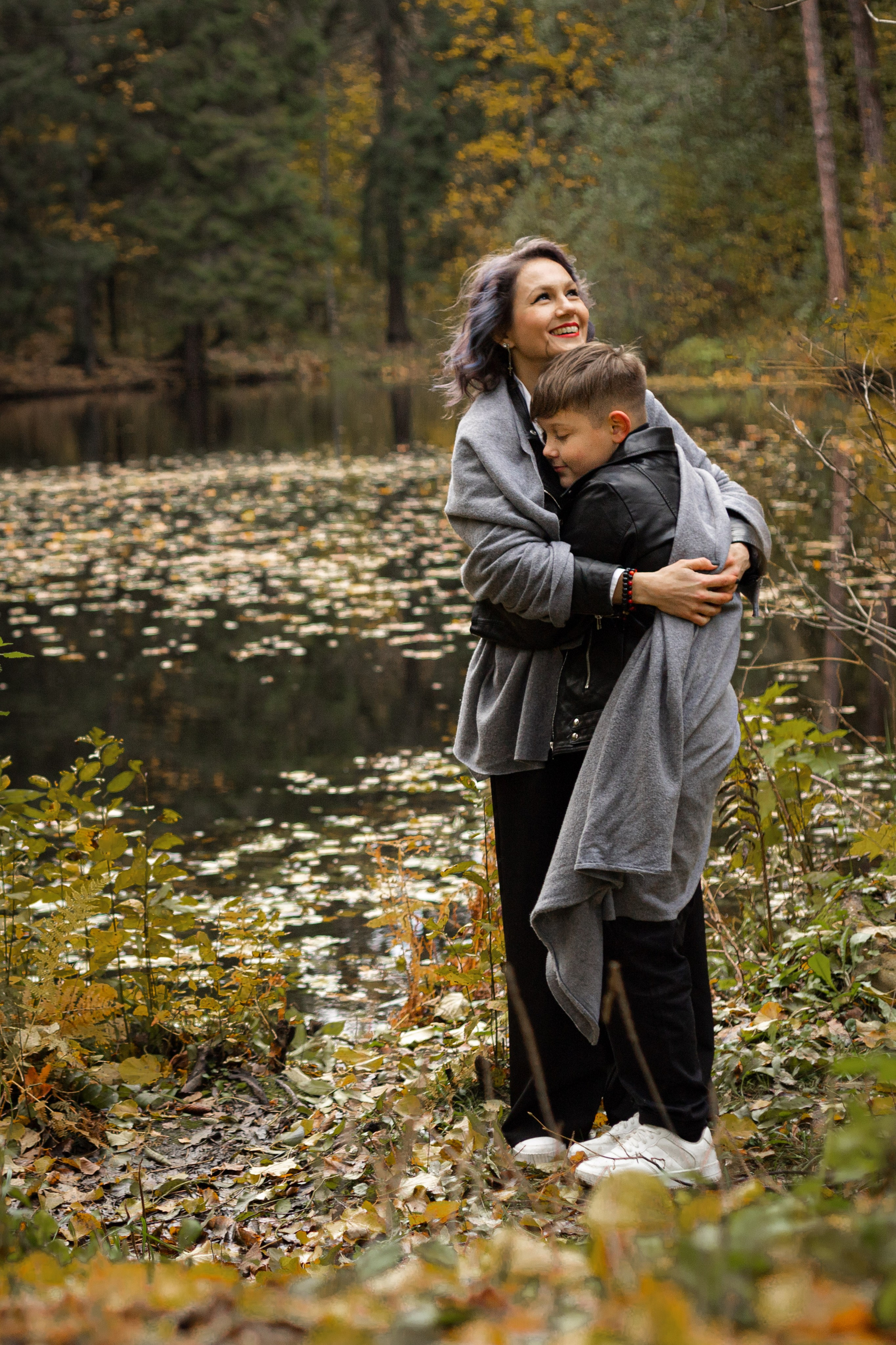 Катя и Вася. Фотосессия на Хэллоуин в парке. Семейный и детский фотограф в Санкт-Петербурге Павлова Елена