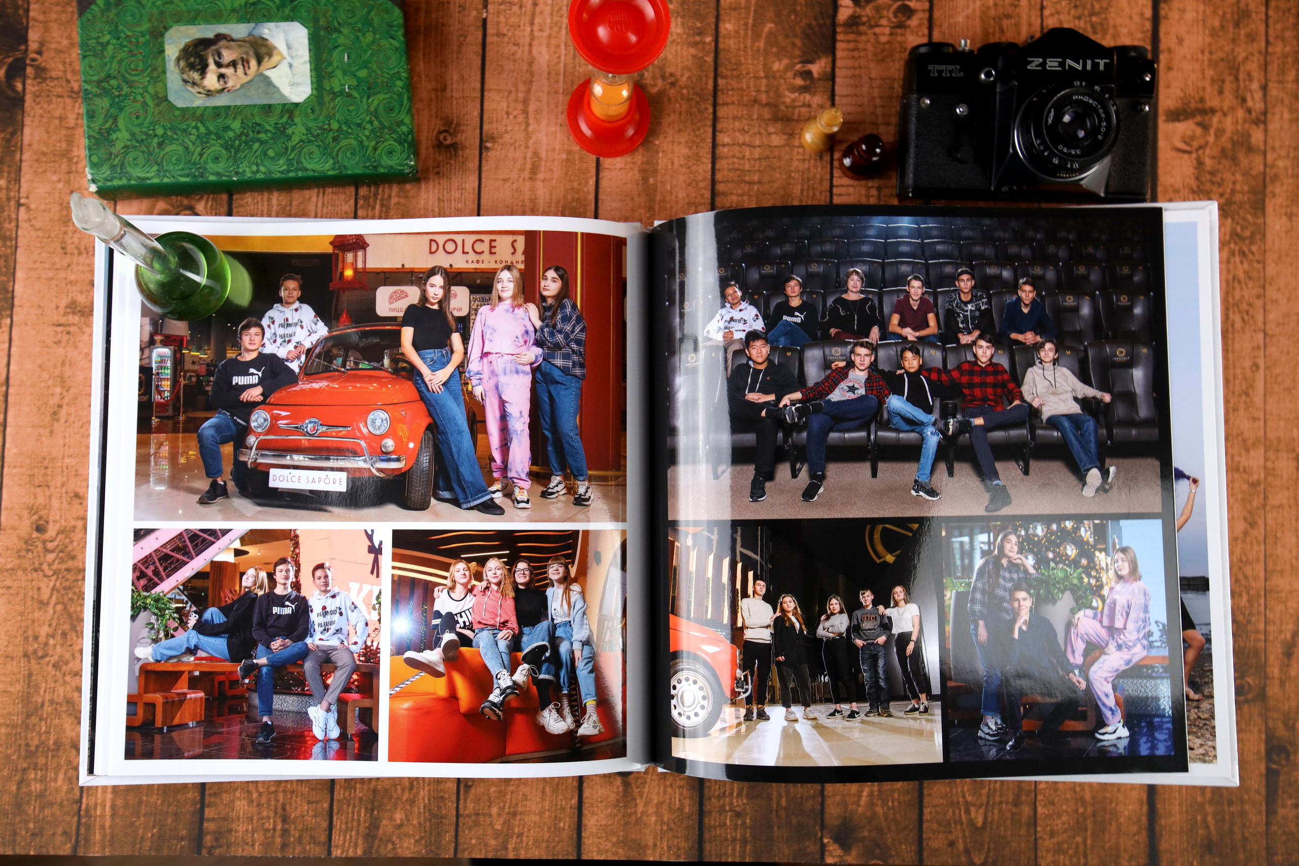 Фотокнига старшеклассника в Новосибирске премиум класса. Выпускной альбом Новосибирск