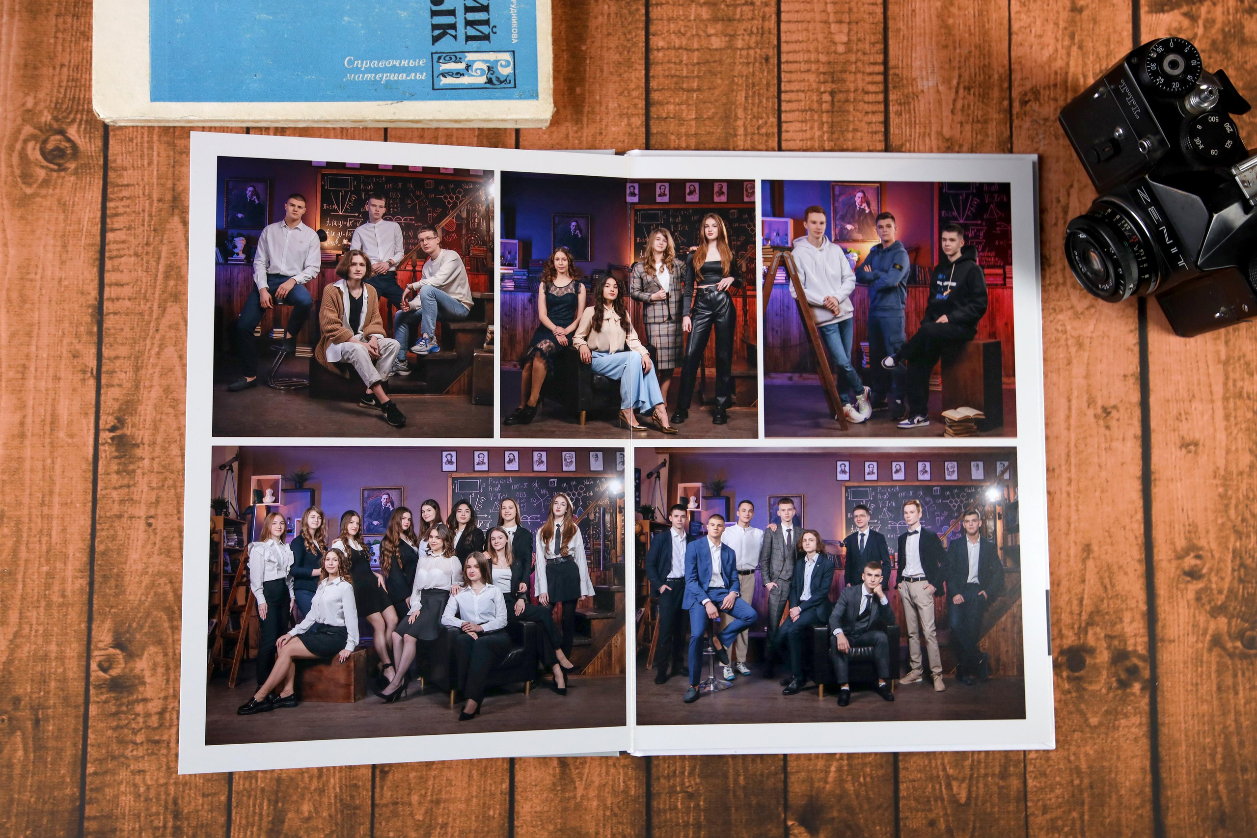 Дорогой и стильный фотоальбом для выпускника 9 и 11 классов. Выпускной альбом Новосибирск