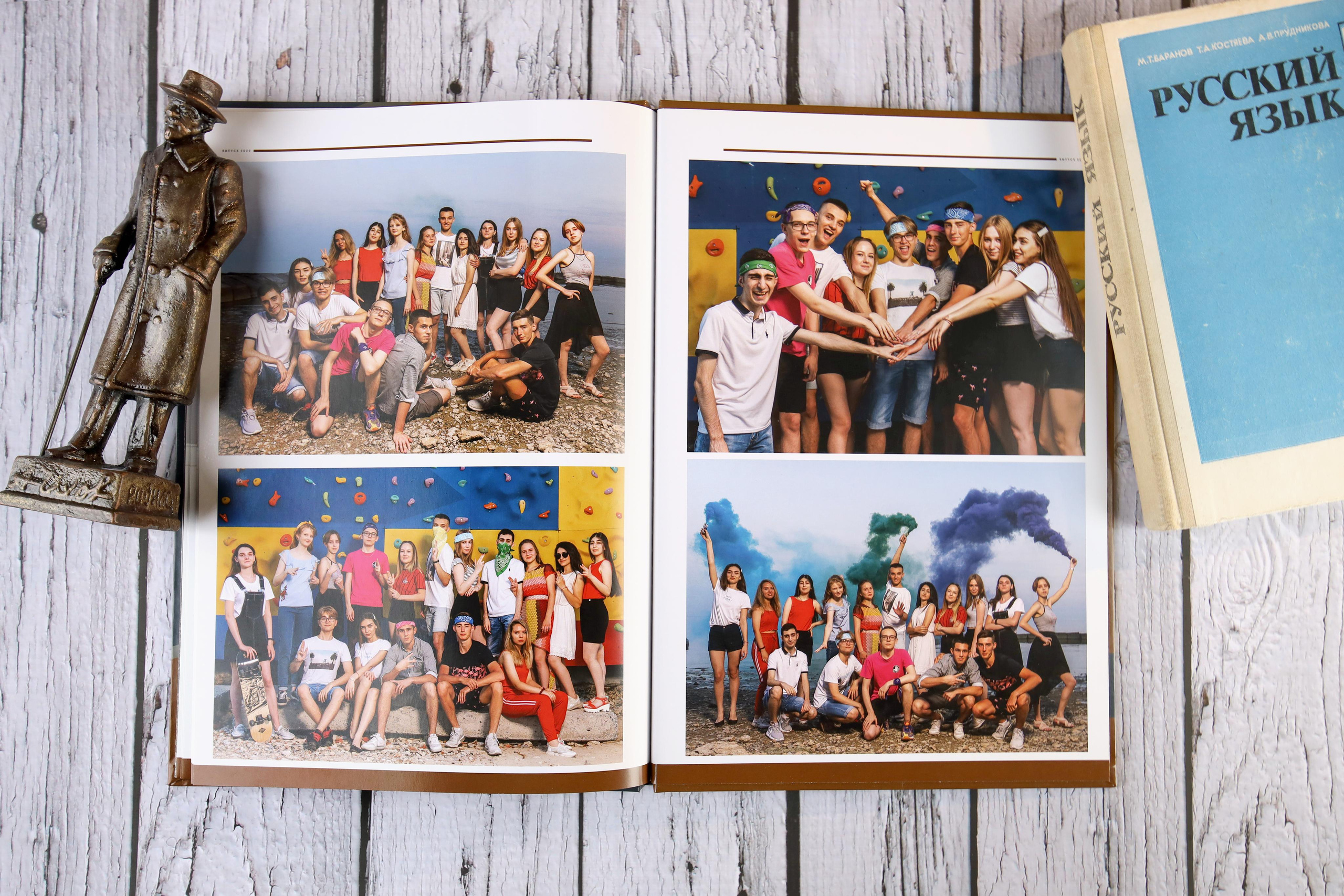 Журнал с фотографиями для выпускника старшей школы. Выпускной альбом Новосибирск