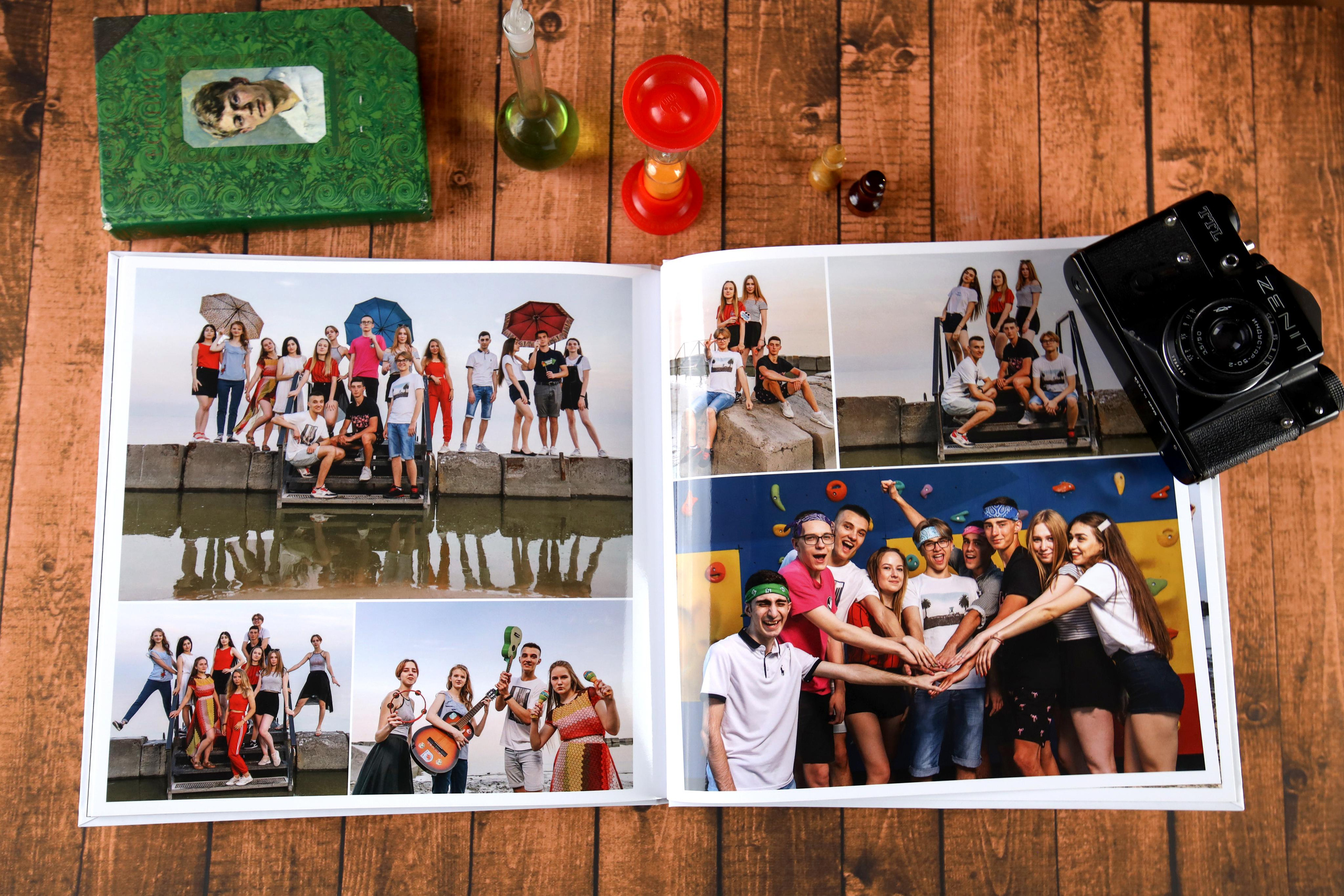 Фотокнига старшеклассника в Новосибирске премиум класса. Выпускной альбом Новосибирск