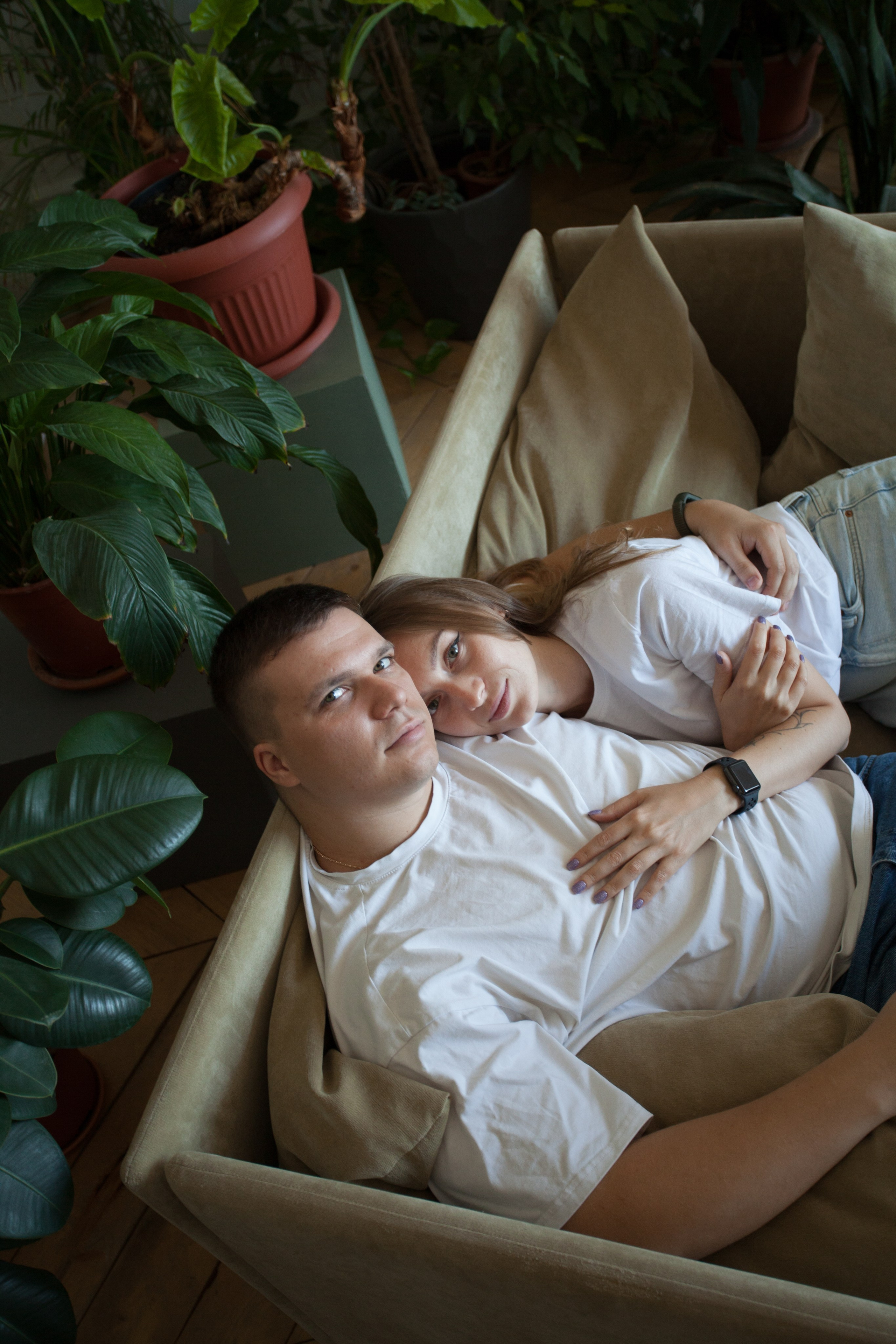 Женя и Кристина минимализм. Семейный и детский фотограф в Краснодаре Брусилова Марина