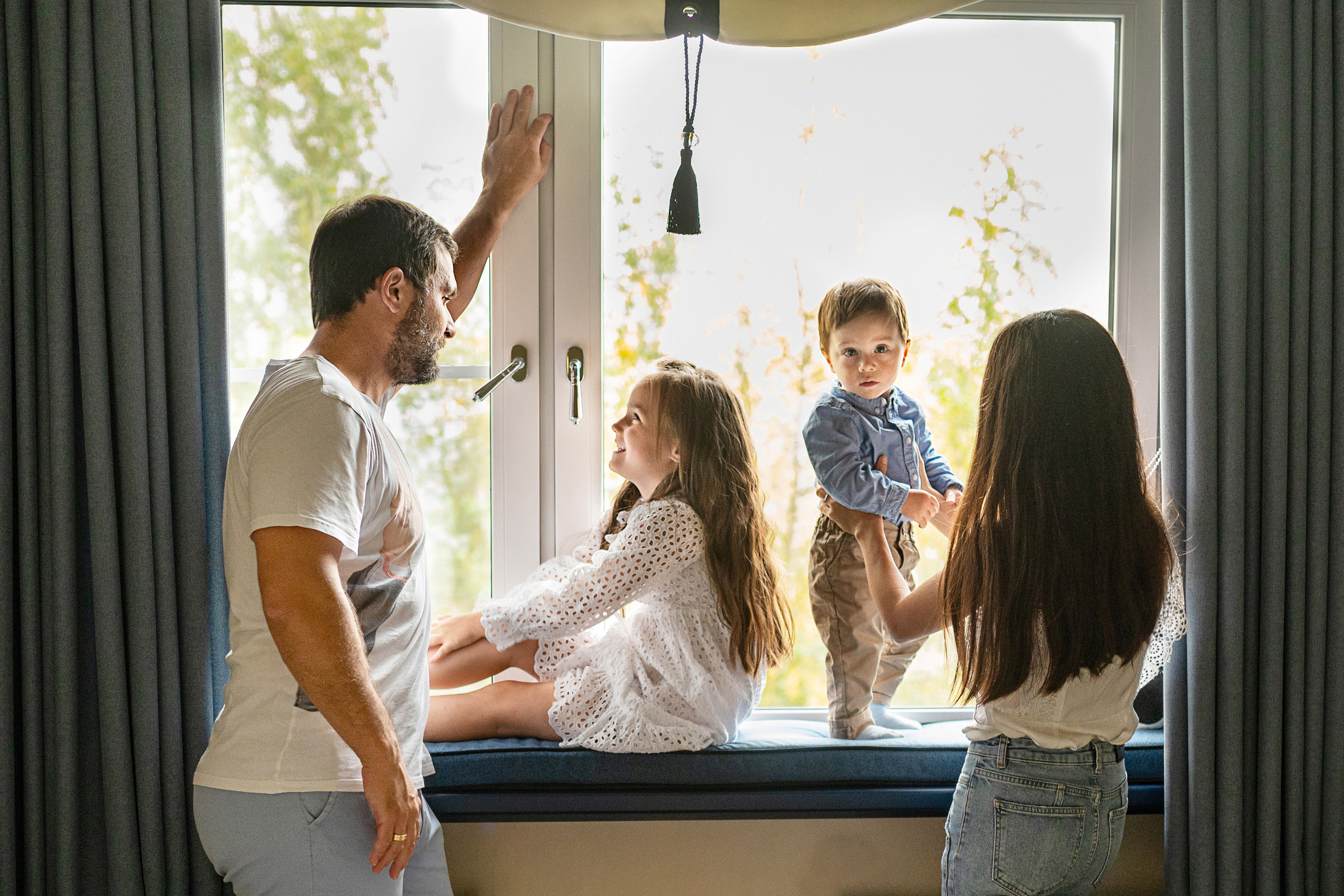 Домашняя съемка для Алсу, Сергея, Евы и Аркаши. Детский и семейный фотограф в Москве Ульяна Федорова