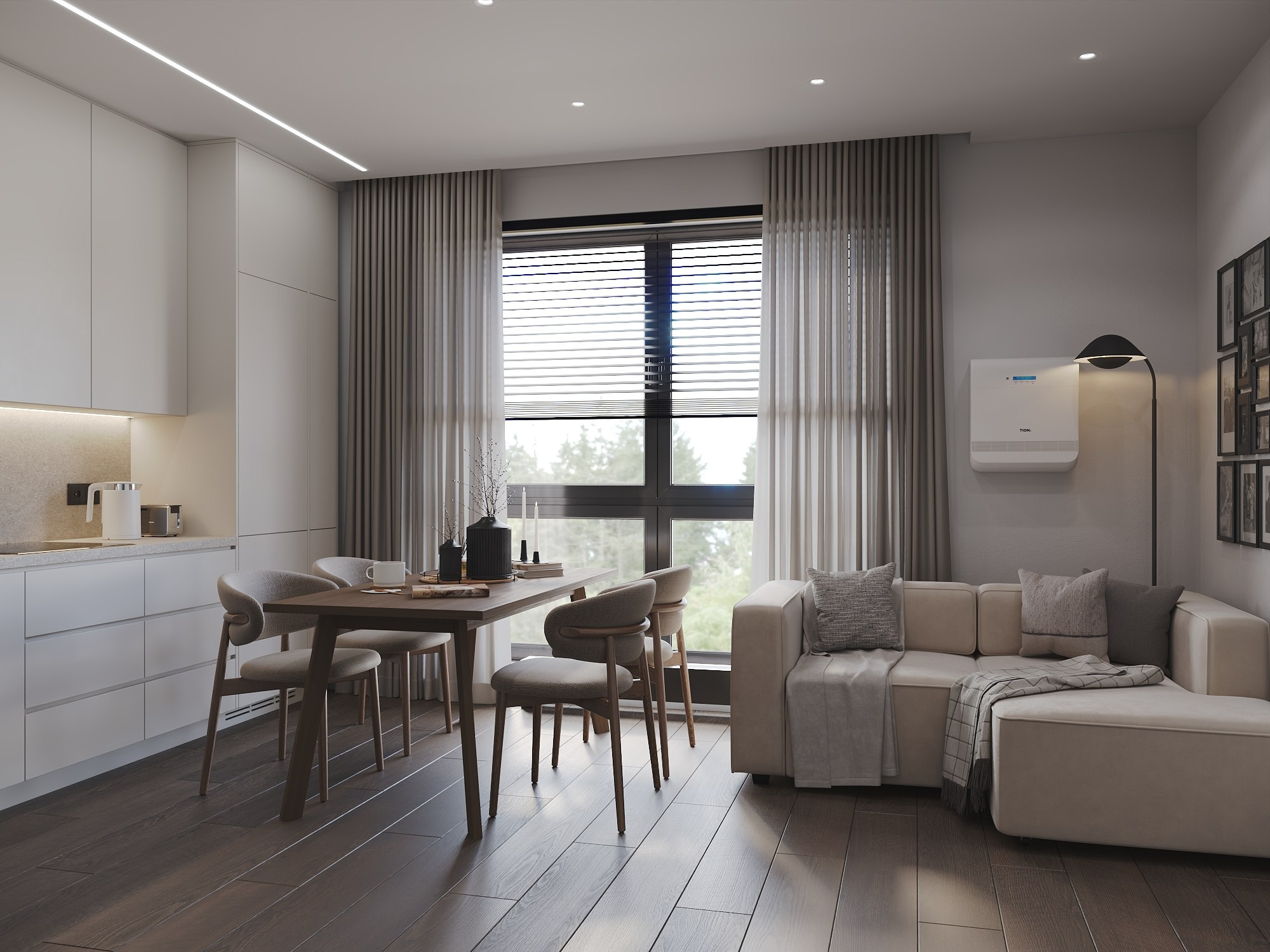 Санкт-Петербург, ЖК Шкиперский 55,9 м². БК студия дизайна интерьера