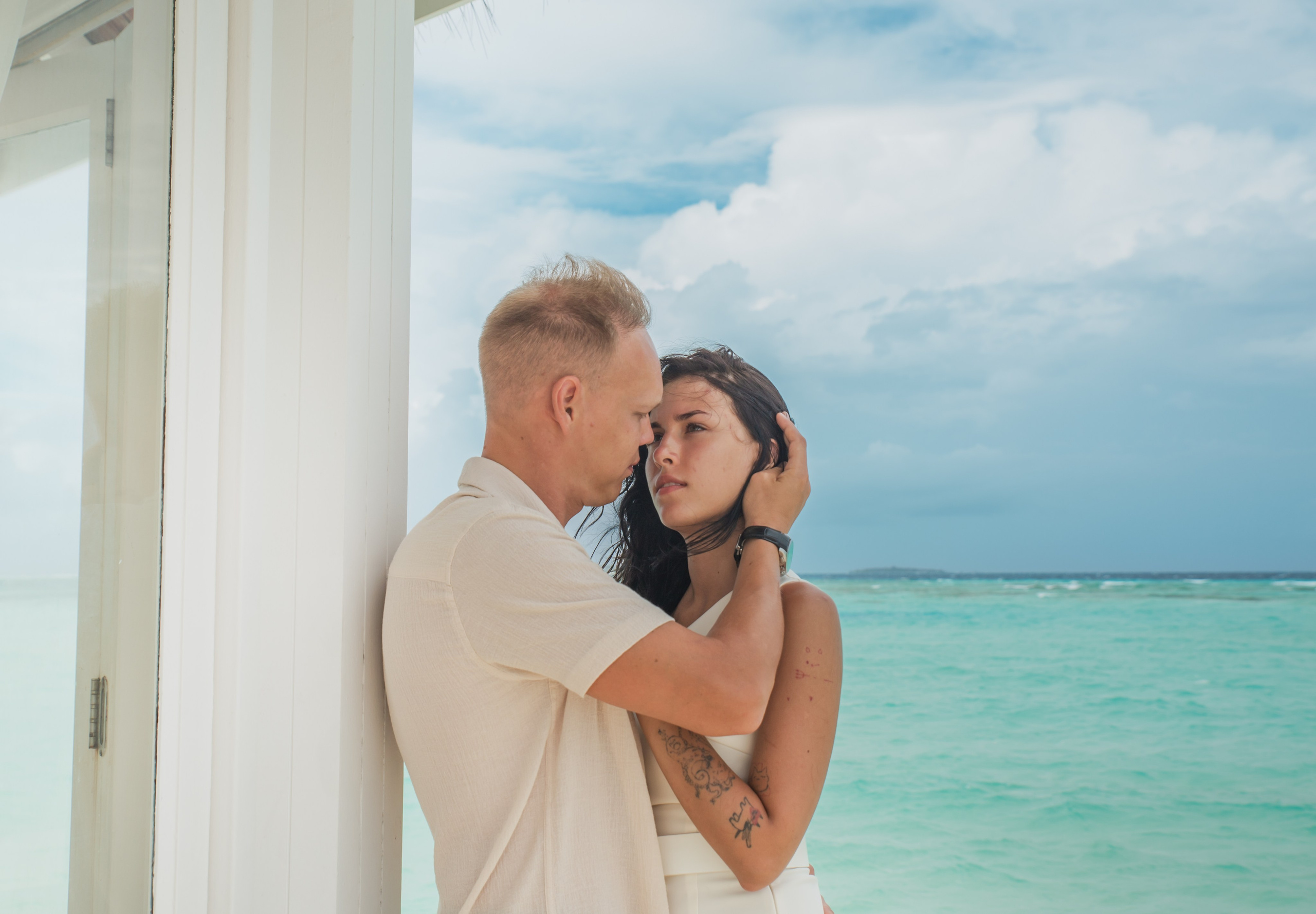 Love story. Photographer in Maldives