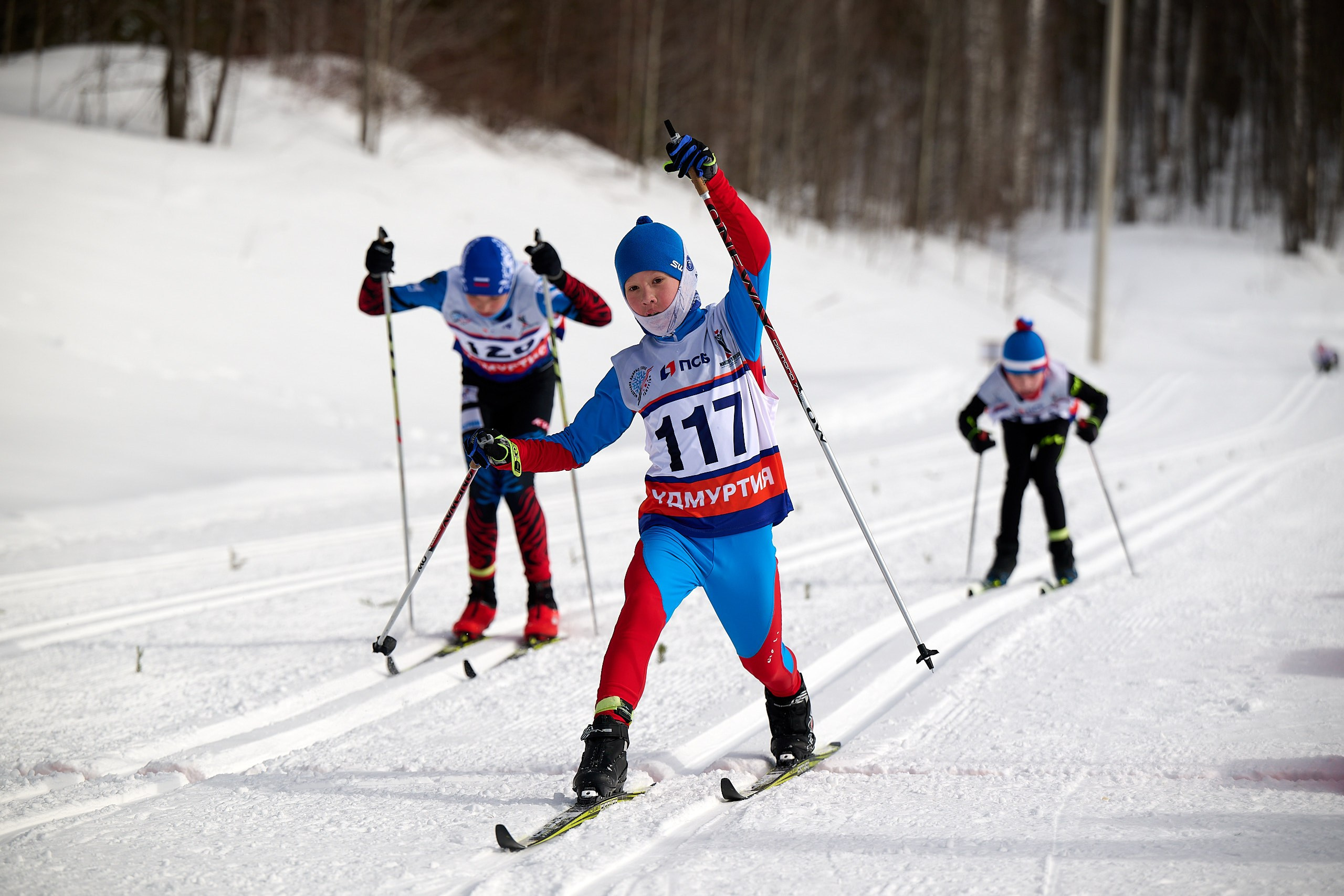 Всероссийские соревнования по лыжным гонкам «Пионерская правда». Ижевс. Спортивный репортажный фотограф в Ижевске Сергей Мерзляков