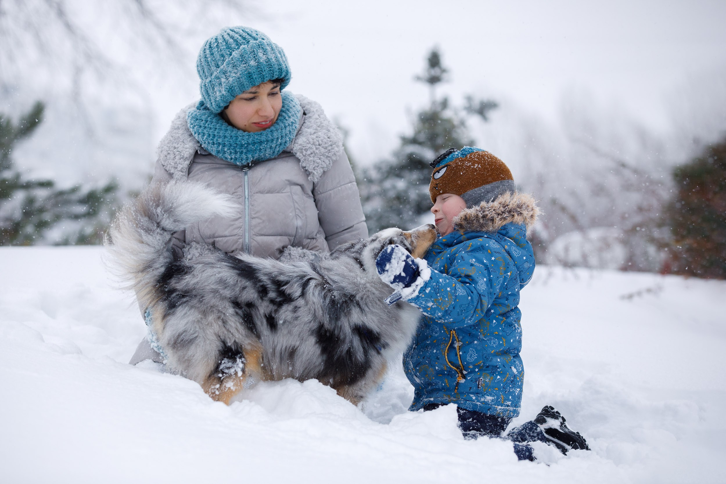 Съёмка ребенка и щенка. Фотограф-анималист в Москве и Московской области Татьяна Фролова