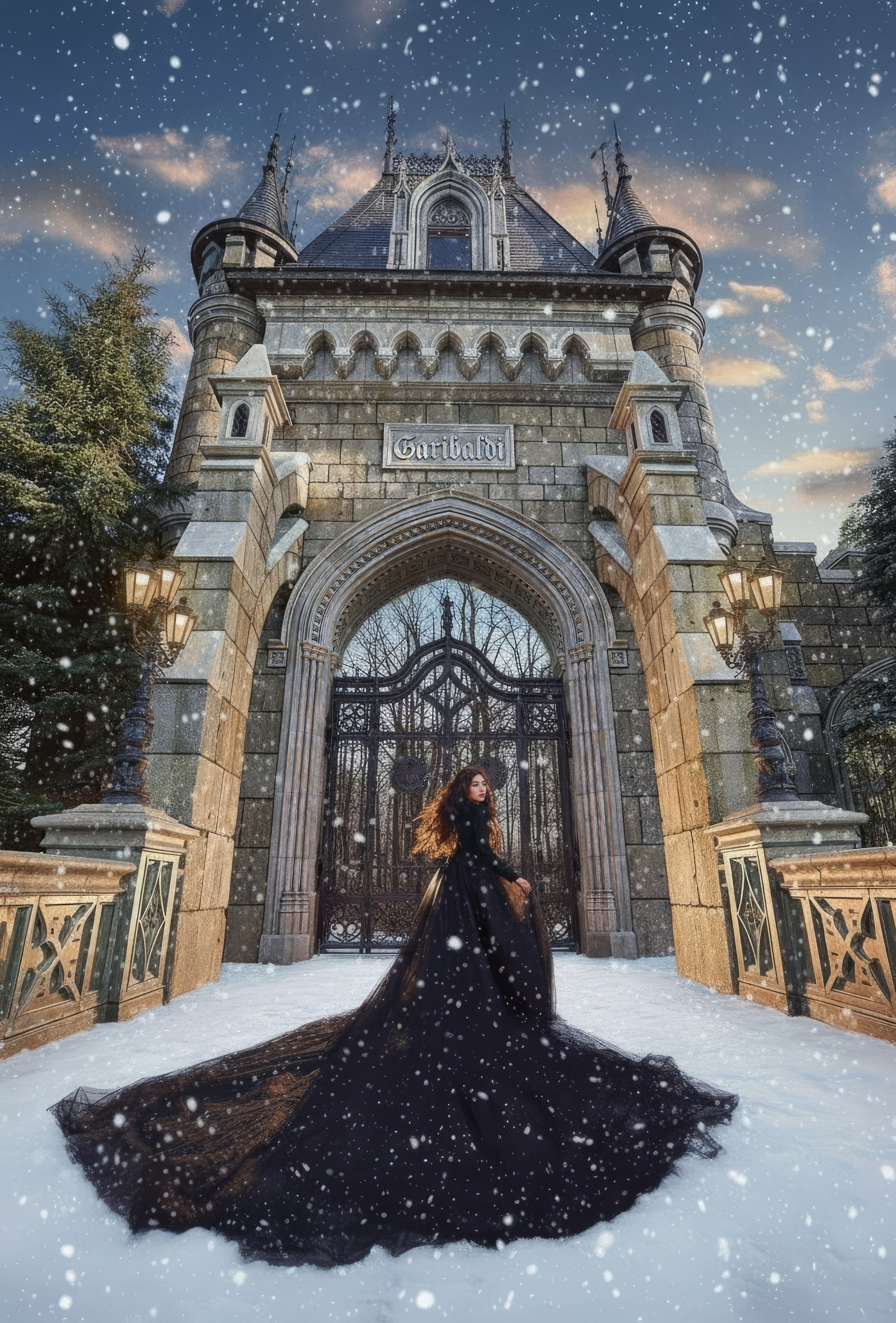 Новогодняя фотосессия в Замке Гарибальди. Фотограф Батурин Денис — Фотосессия в Замке Гарибальди