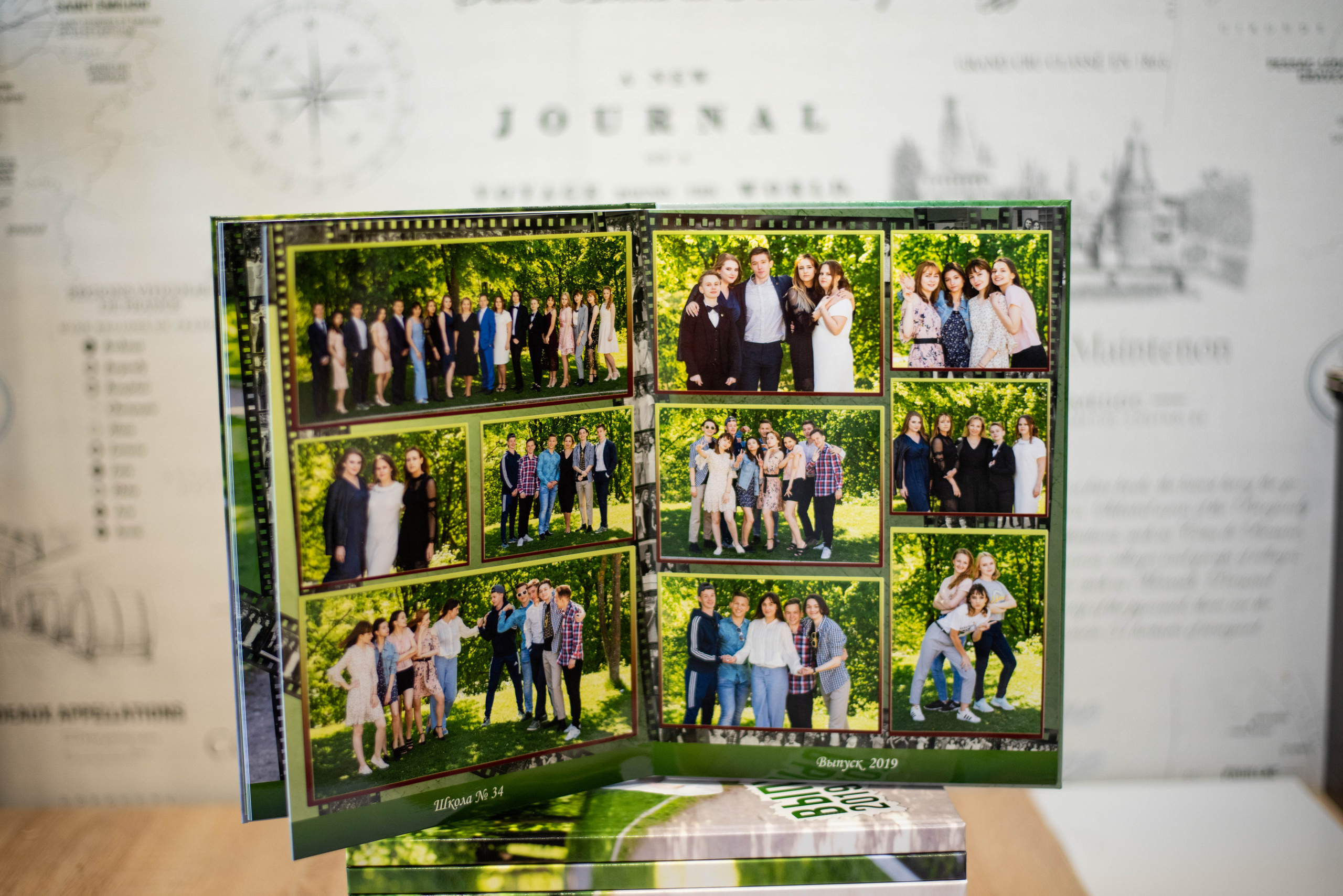 Альбом до 30 разворотов (с персональной страницей каждого ученика). Выпускные альбомы в Подольске Москве и МО