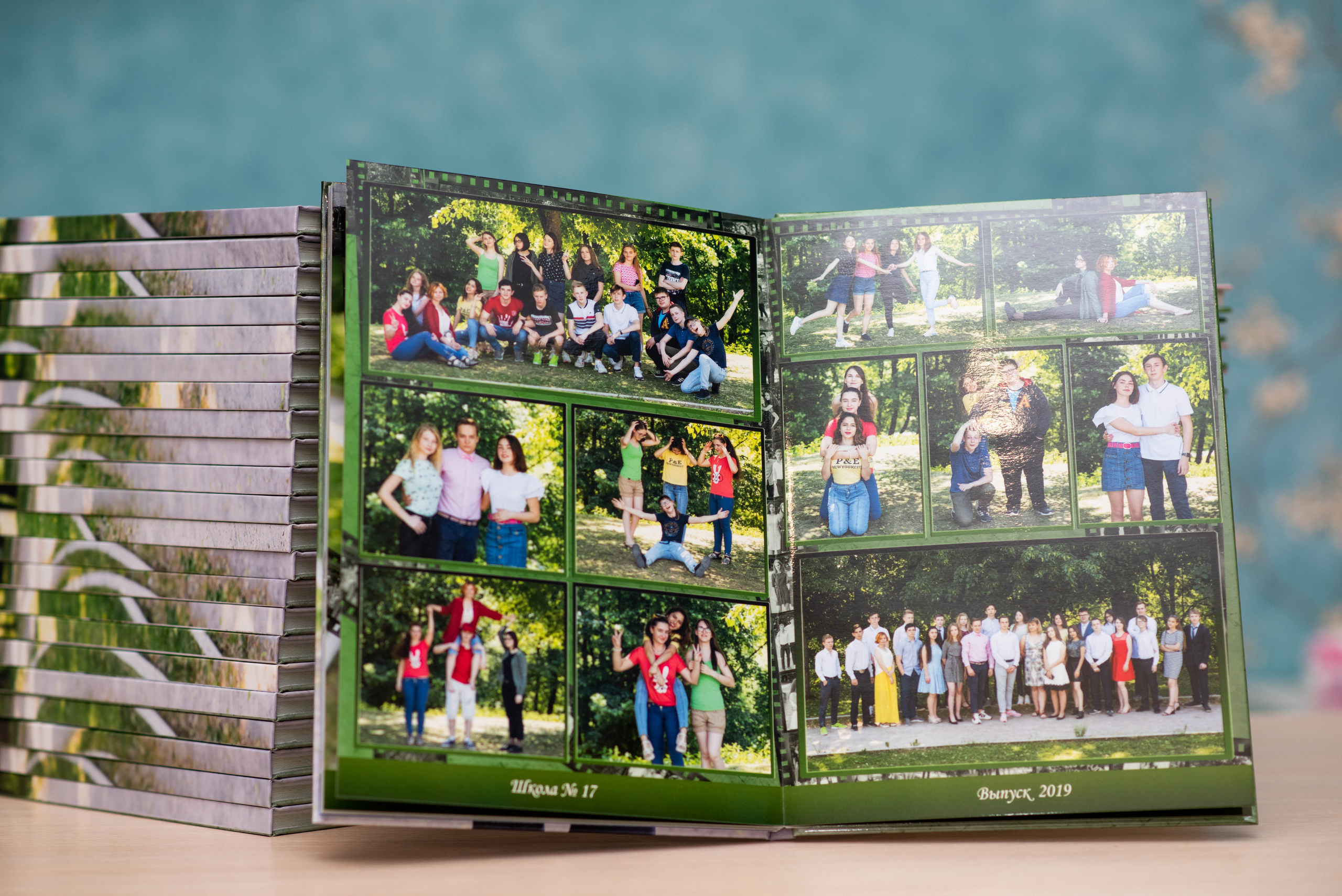 Альбом до 30 разворотов (с персональной страницей каждого ученика). Выпускные альбомы в Подольске Москве и МО