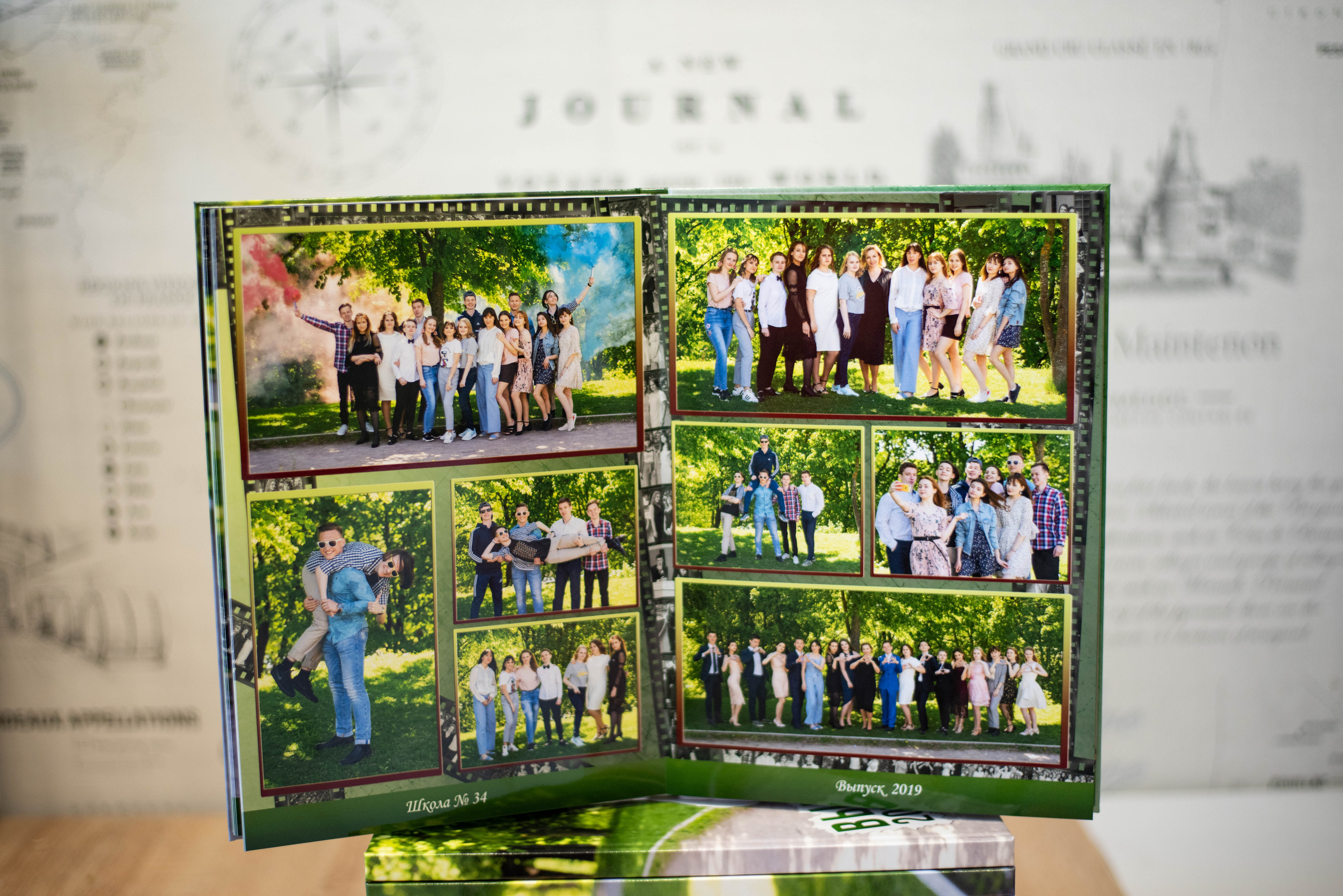 Альбом до 30 разворотов (с персональной страницей каждого ученика). Выпускные альбомы в Подольске Москве и МО