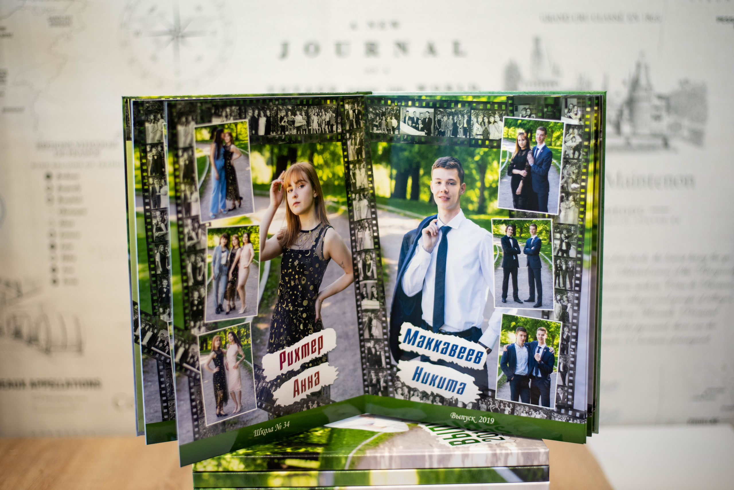 Альбом до 30 разворотов (с персональной страницей каждого ученика). Выпускные альбомы в Подольске Москве и МО