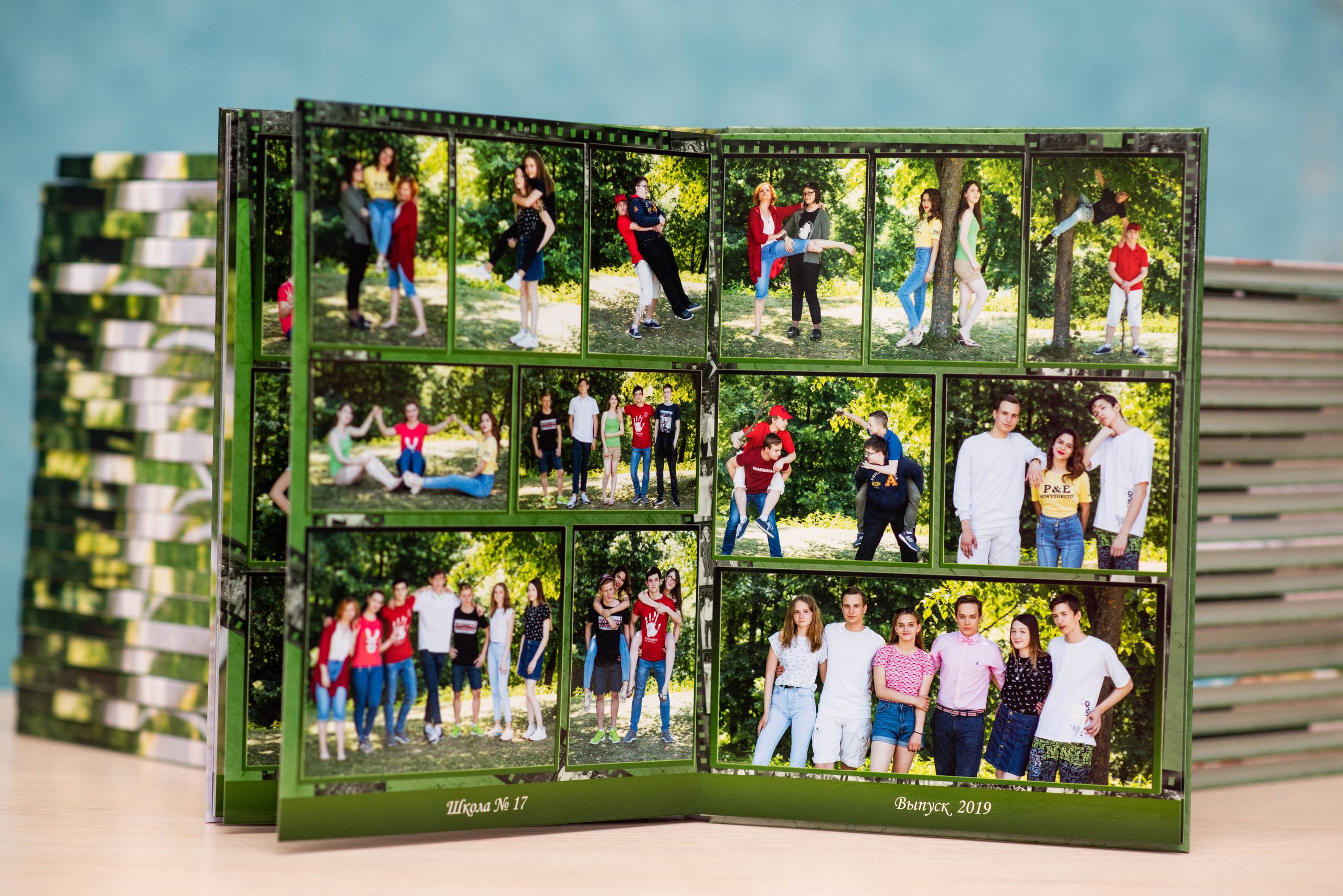 Альбом до 30 разворотов (с персональной страницей каждого ученика). Выпускные альбомы в Подольске Москве и МО