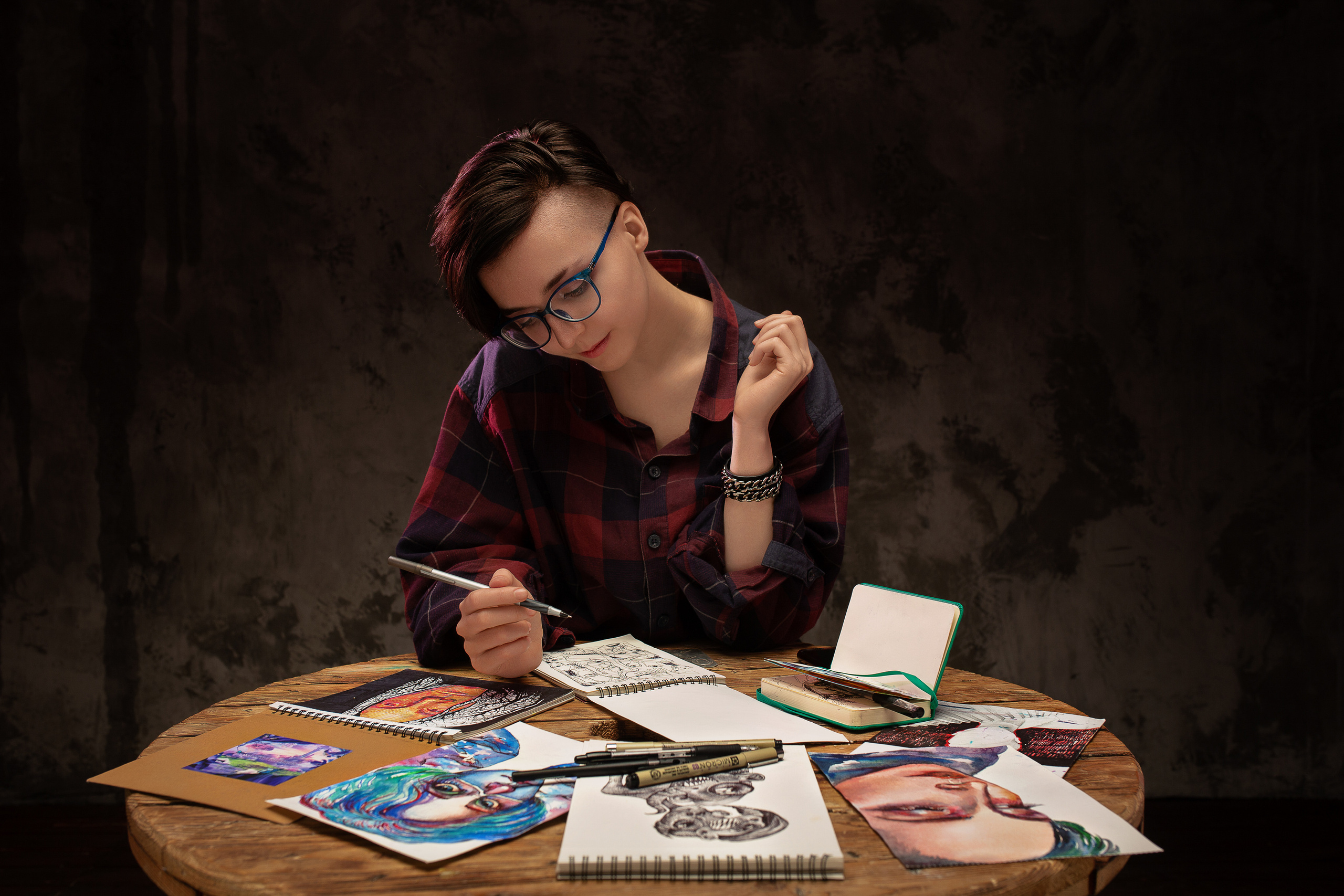 портрет в студии