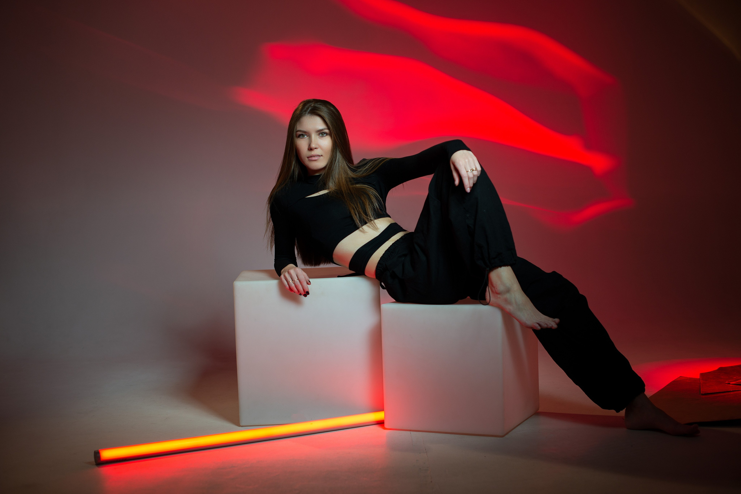 Ксения в фотостудии Black & White. Творческий фотограф Вологда