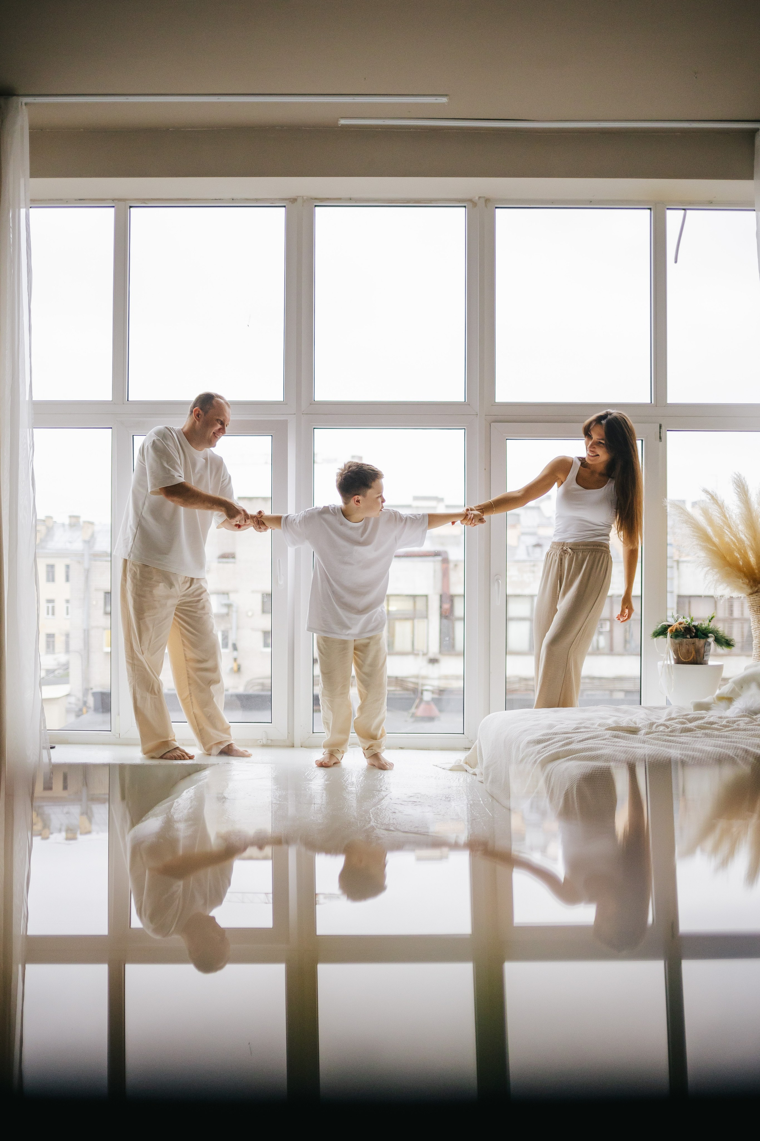 Серёжа, Алёна и Миша. Семейный lifestyle фотограф в Санкт-Петербурге Людмила Пахомова