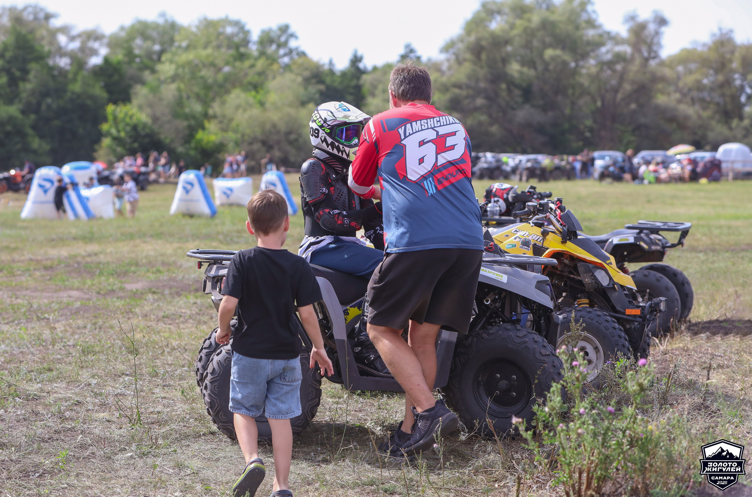 Заезды «МИНИ ДЕТИ» и «МАКСИ ДЕТИ». Кубок России по гонкам с водными препятствиями на квадроциклах «Золото Жигулей 2025». Спортивный фотограф в Самаре