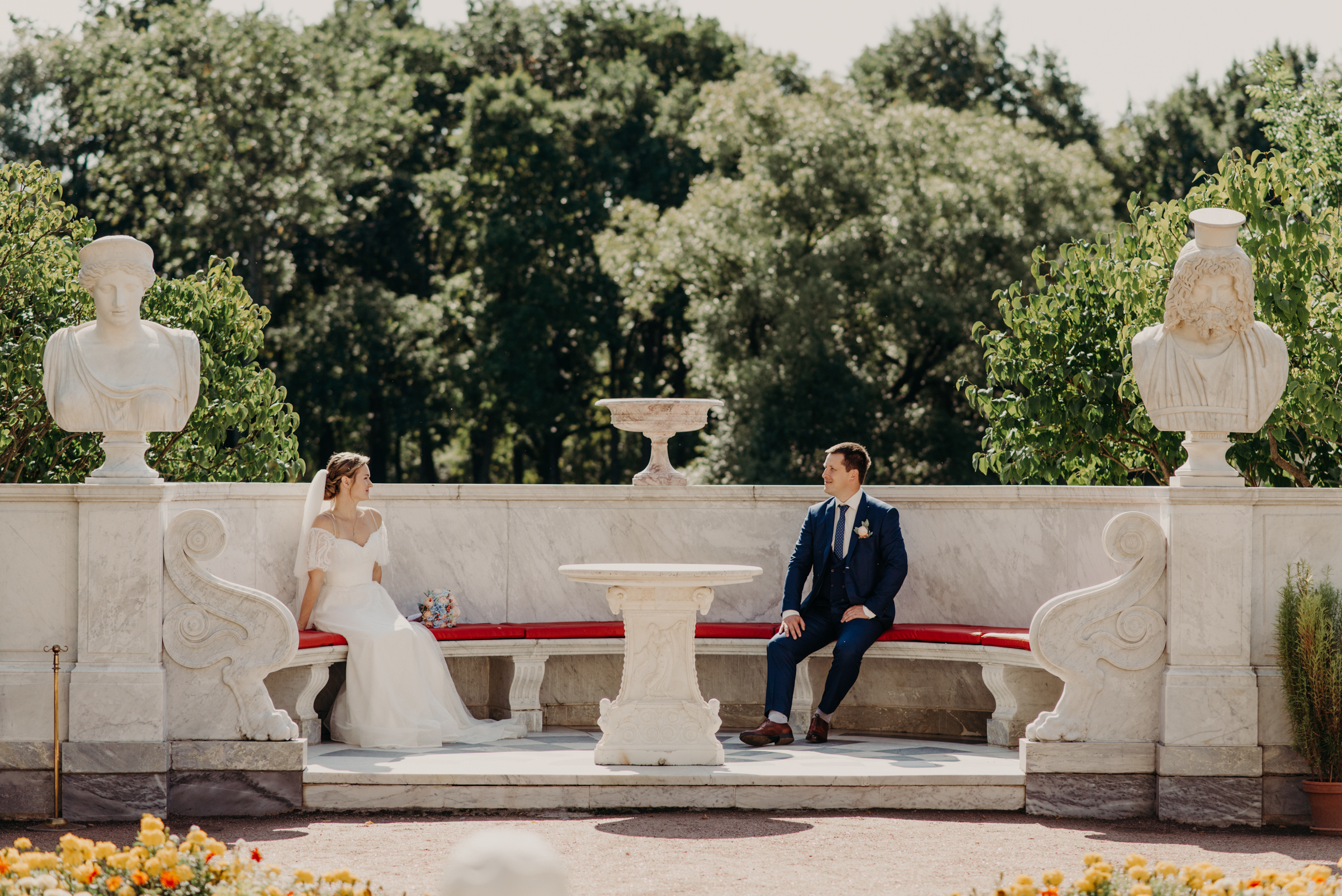 свадебная фотосессия в Царицыном павильоне