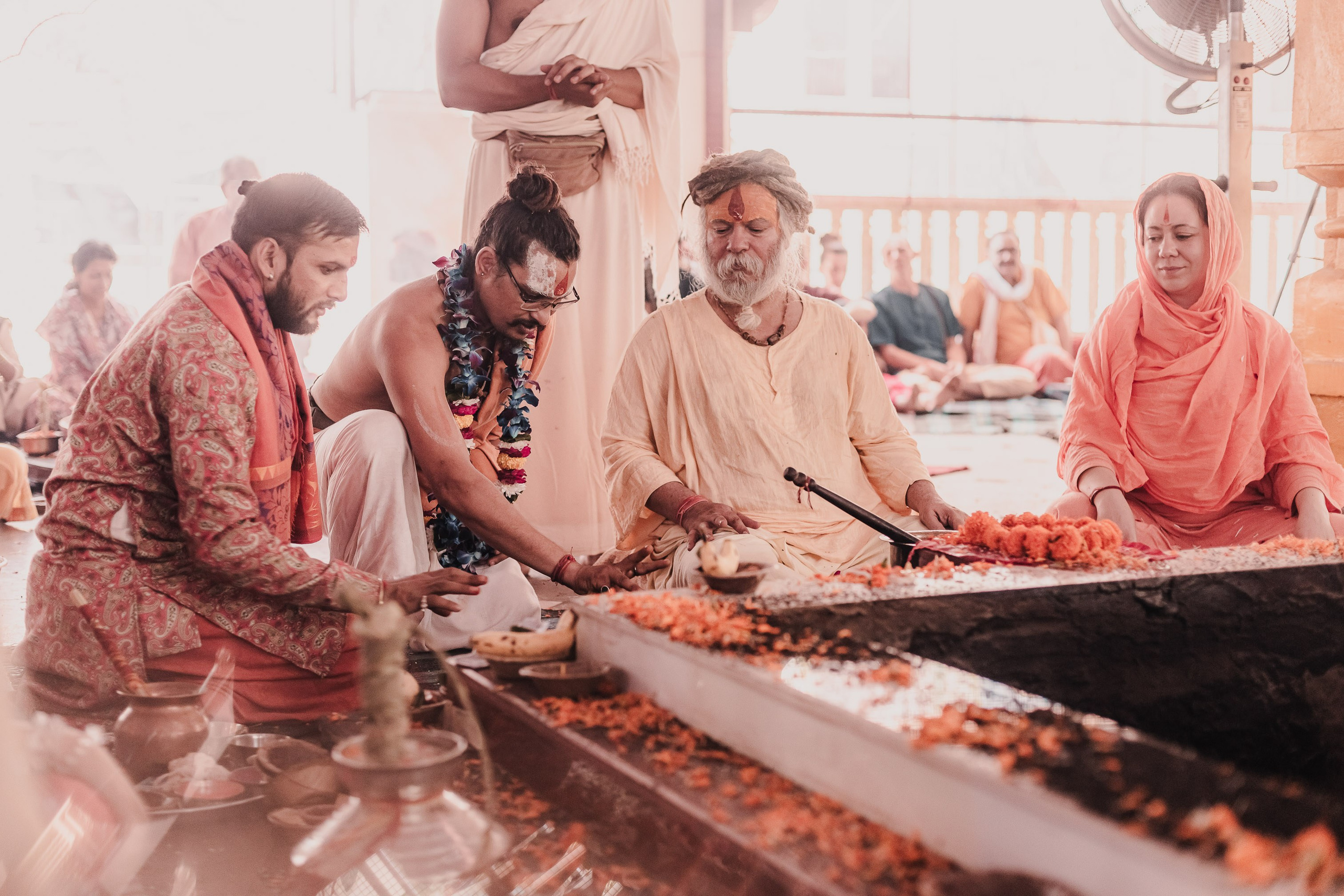 Navaratri yajna at Devraha Baba Ji ashram. Мариам Багдасарян