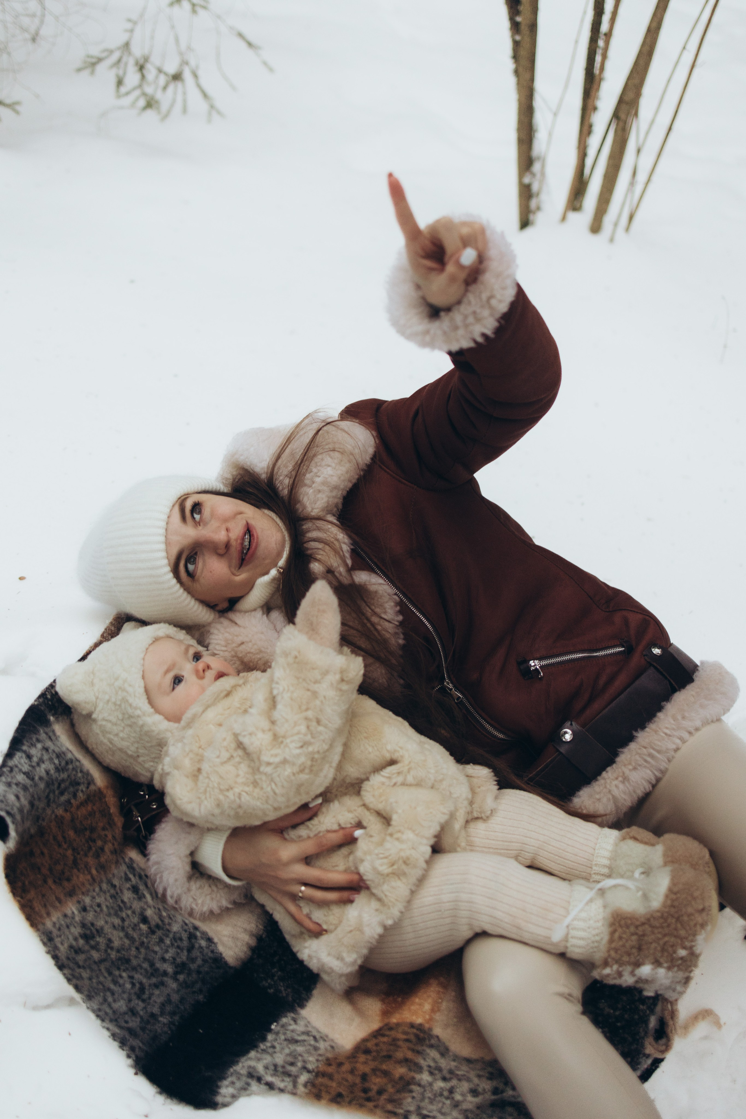 Снежный лес. Семейный фотограф в Москве Виктория Ястребинская