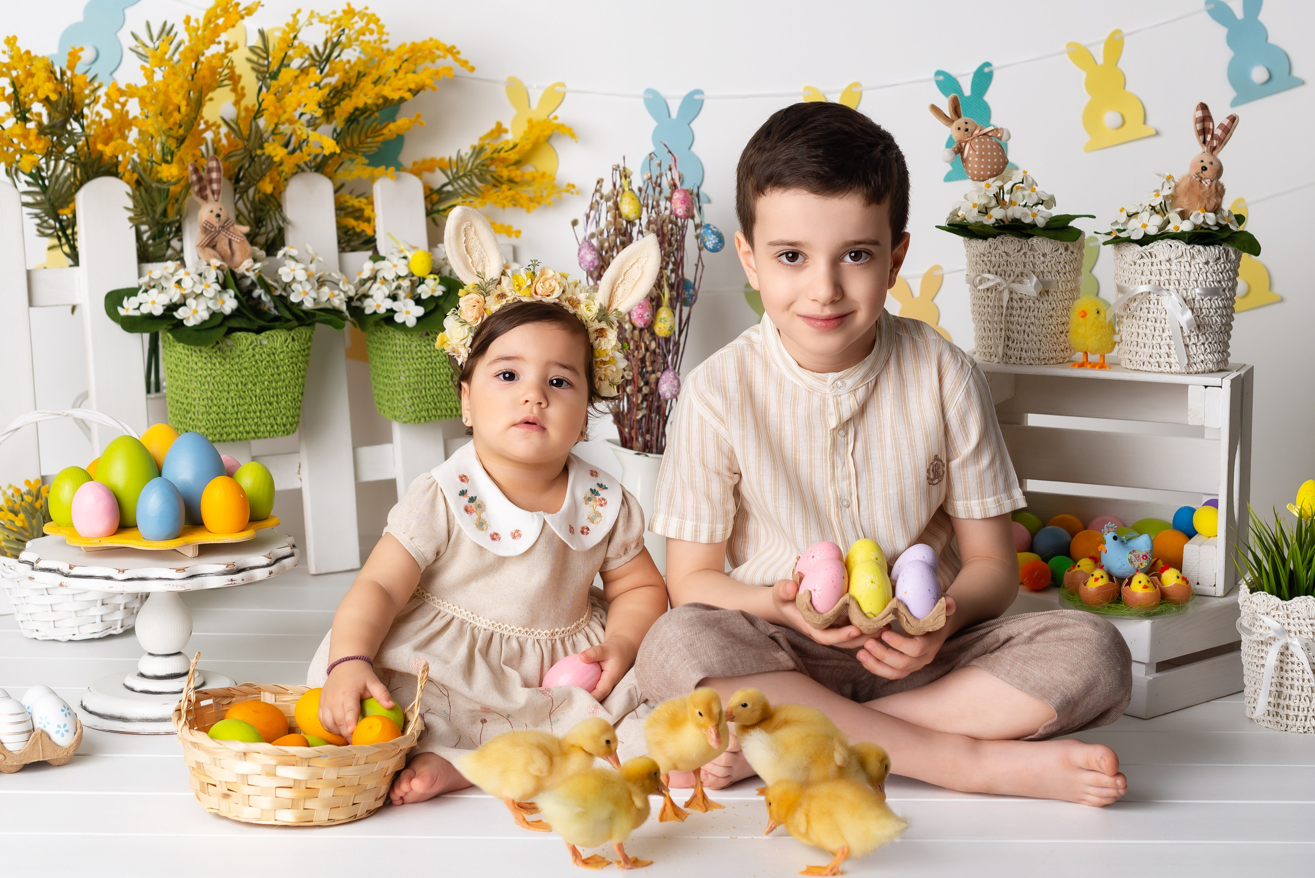 Пасхальная фотосессия малыша. Детская фотостудия «Мандаринка» | Детский фотограф Краснодар