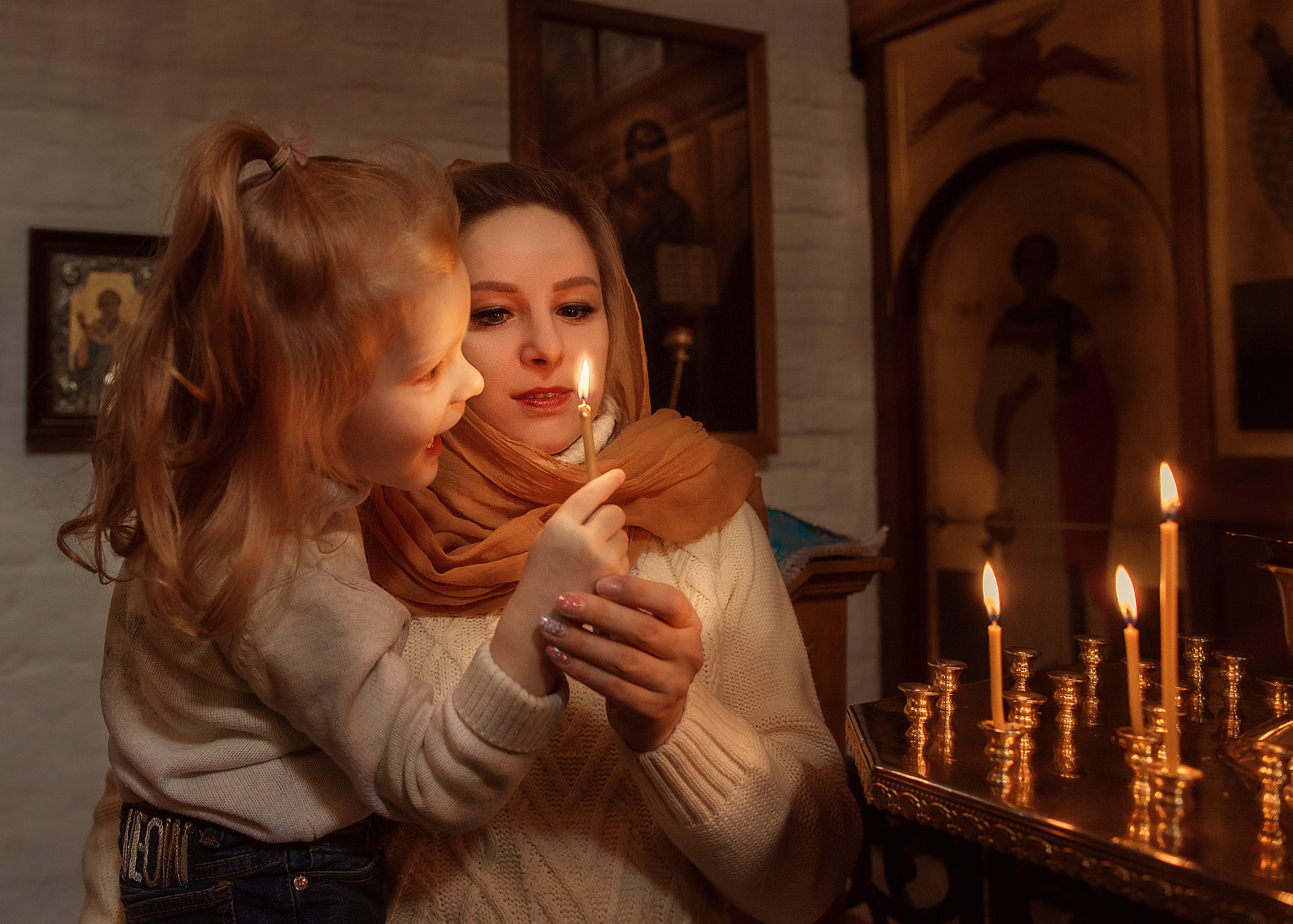 Катя и Лиза. Фотограф на крестины