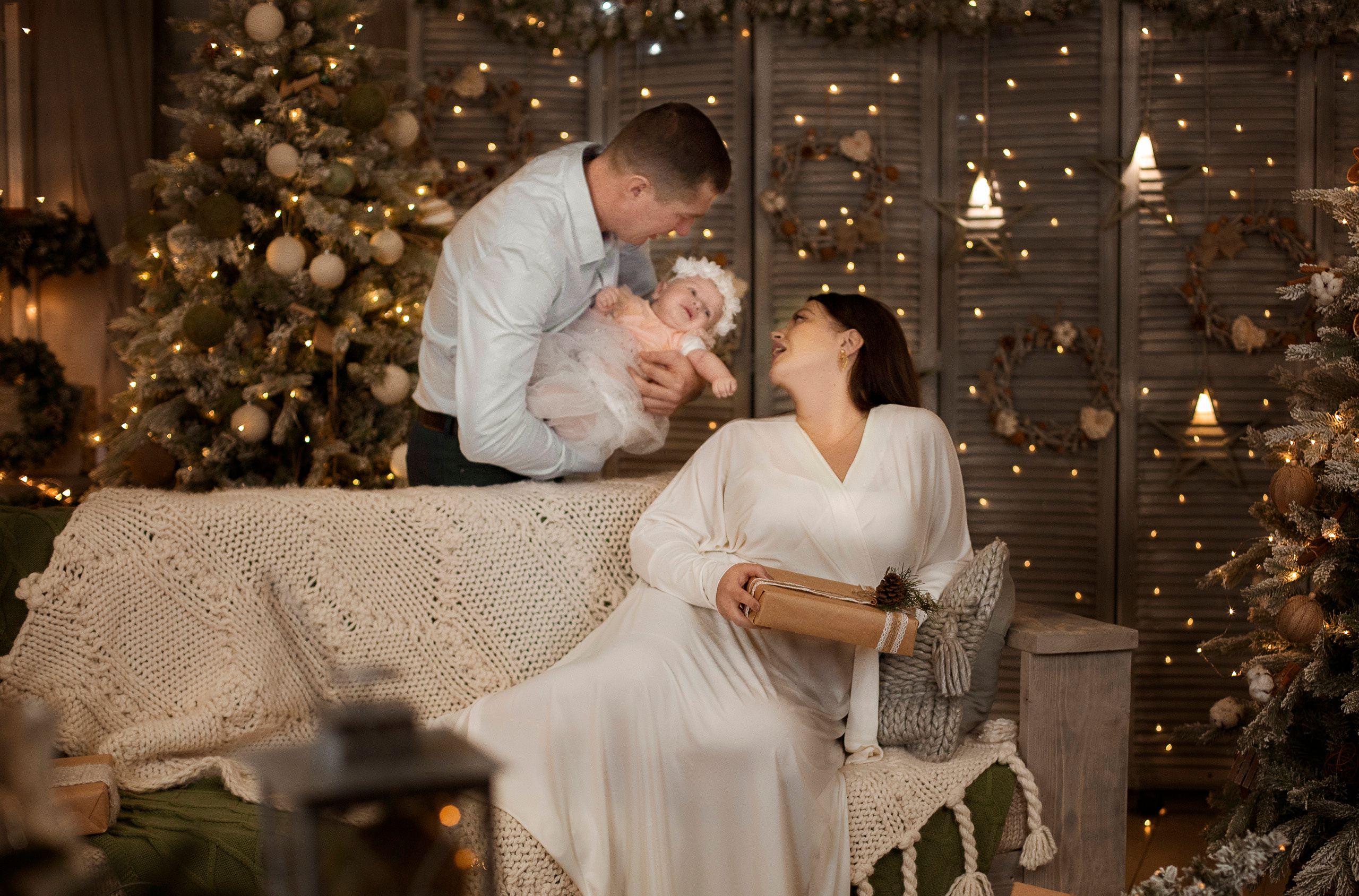 Фотосессия в студии. Фотограф на крестины