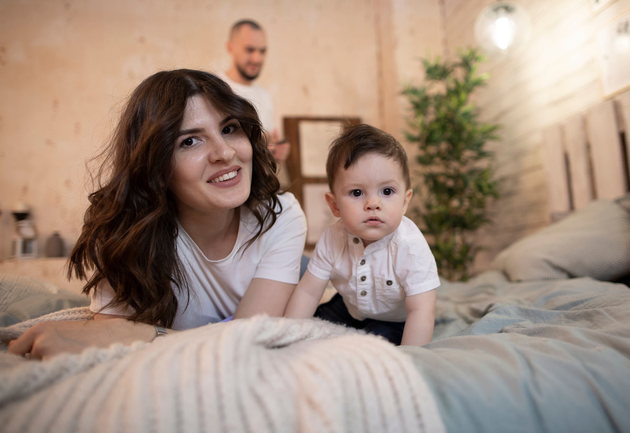 Фотосессия в студии. Фотограф на крестины