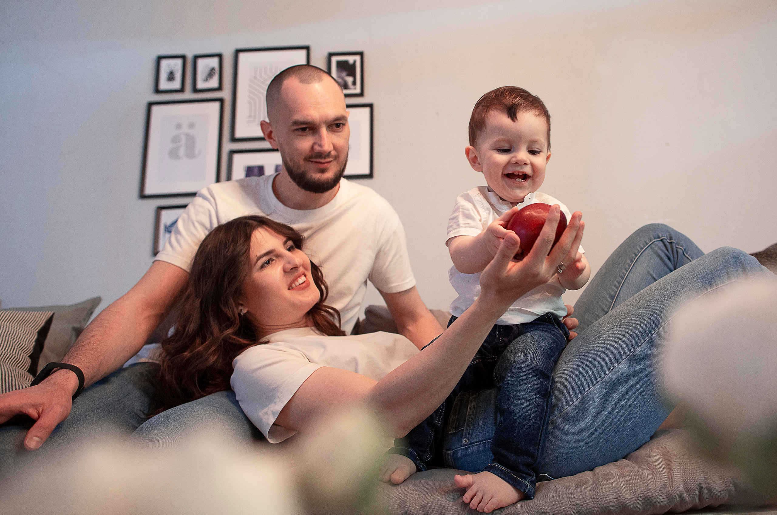 Фотосессия в студии. Фотограф на крестины