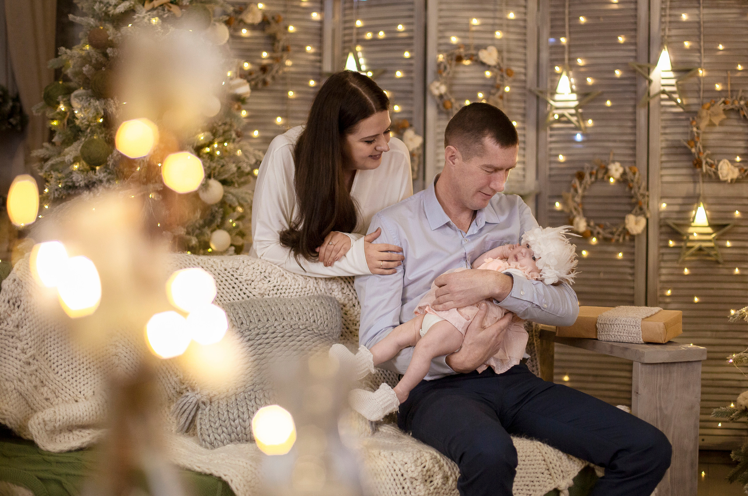 Фотосессия в студии. Фотограф на крестины