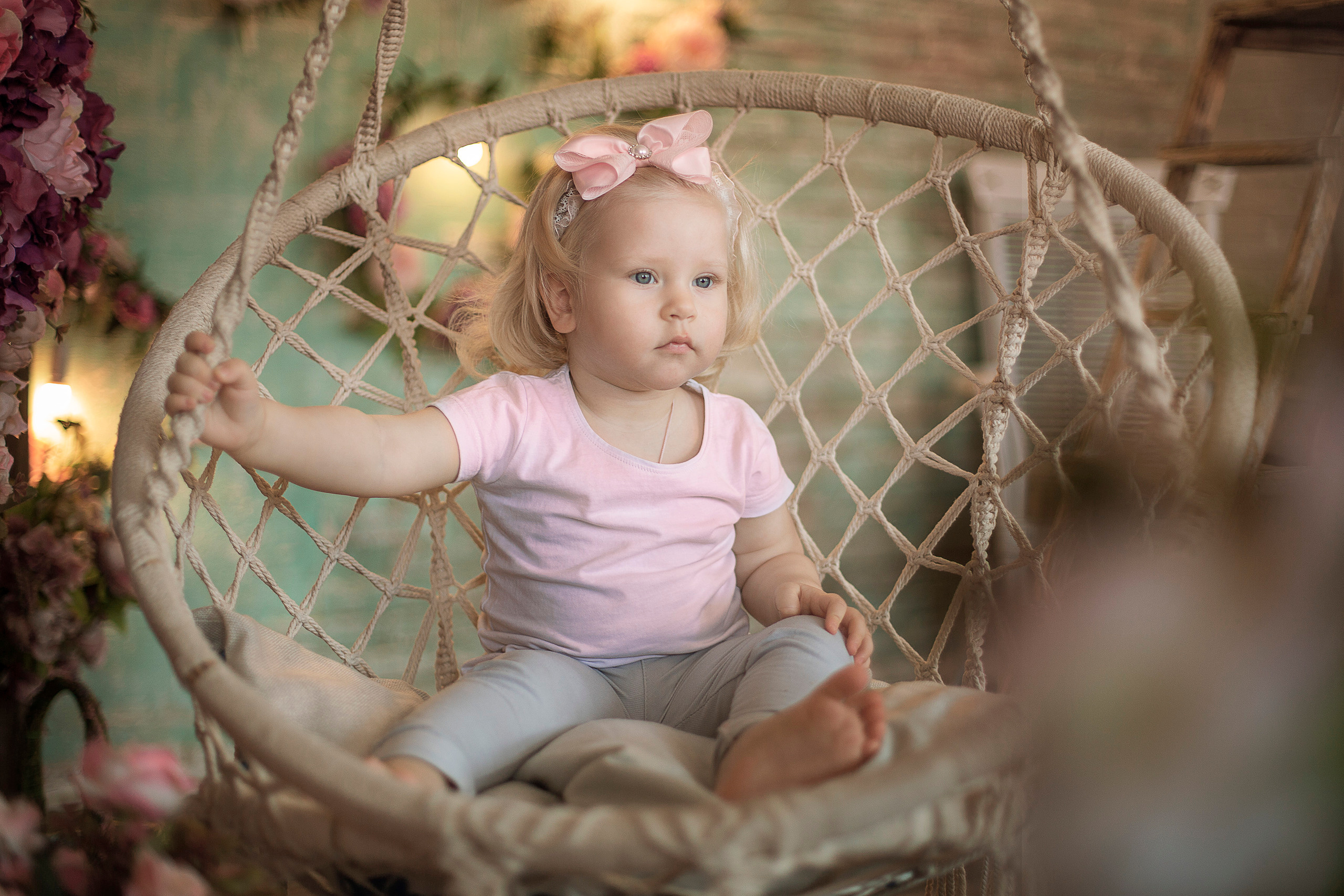 Фотосессия в студии. Фотограф на крестины