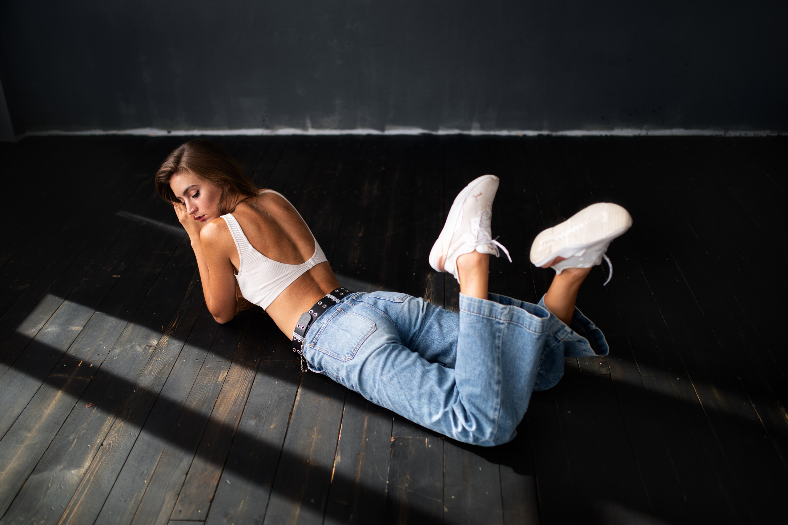 Съемка с Дианой в студии с интерьером и в парке