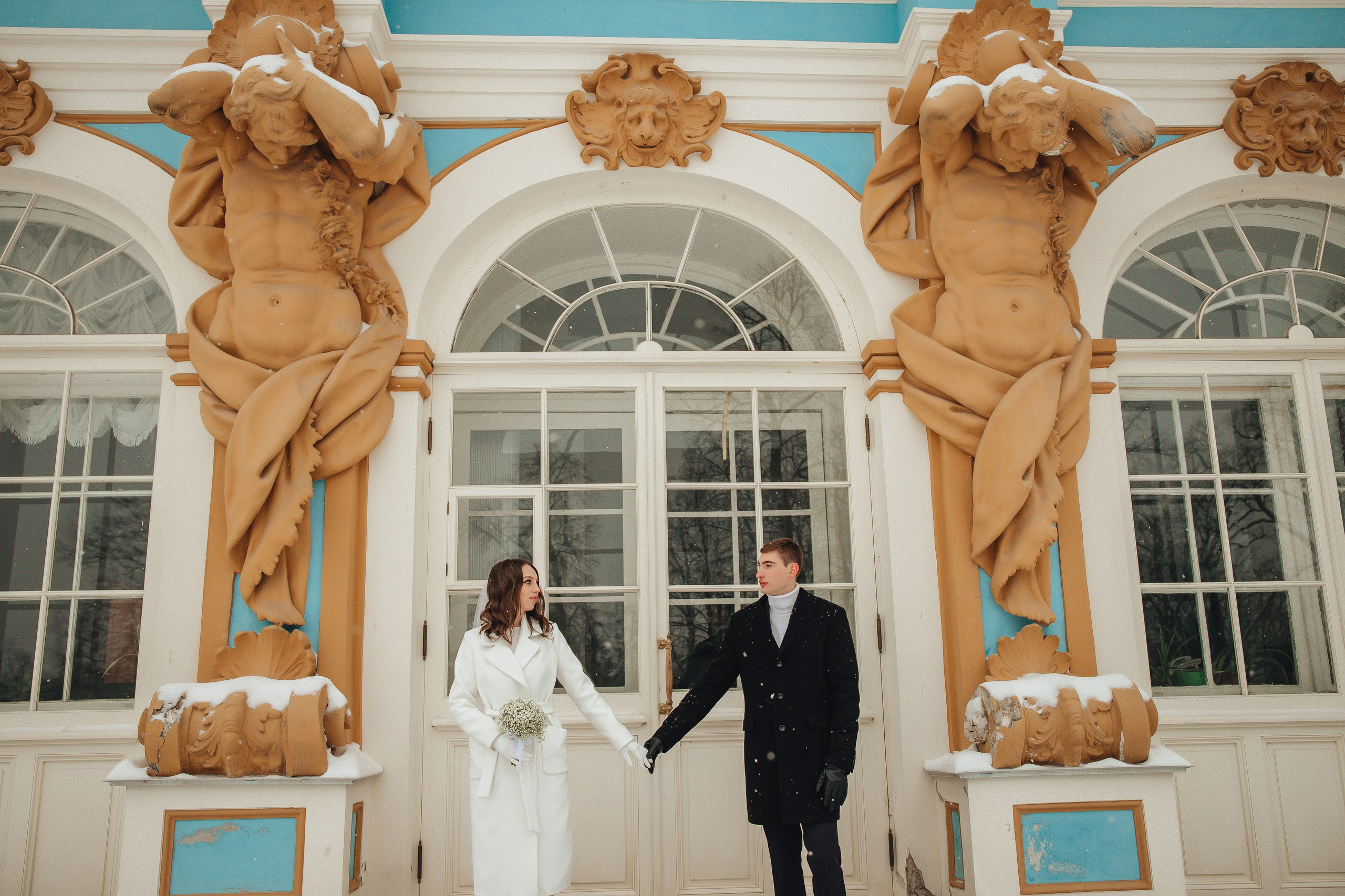 Андрей & Соня. Царское Село, зима. Свадебный и семейный фотограф Пушкин Царское Село СПБ Питер Санкт-Петербург и Рязань Ольга Козлова