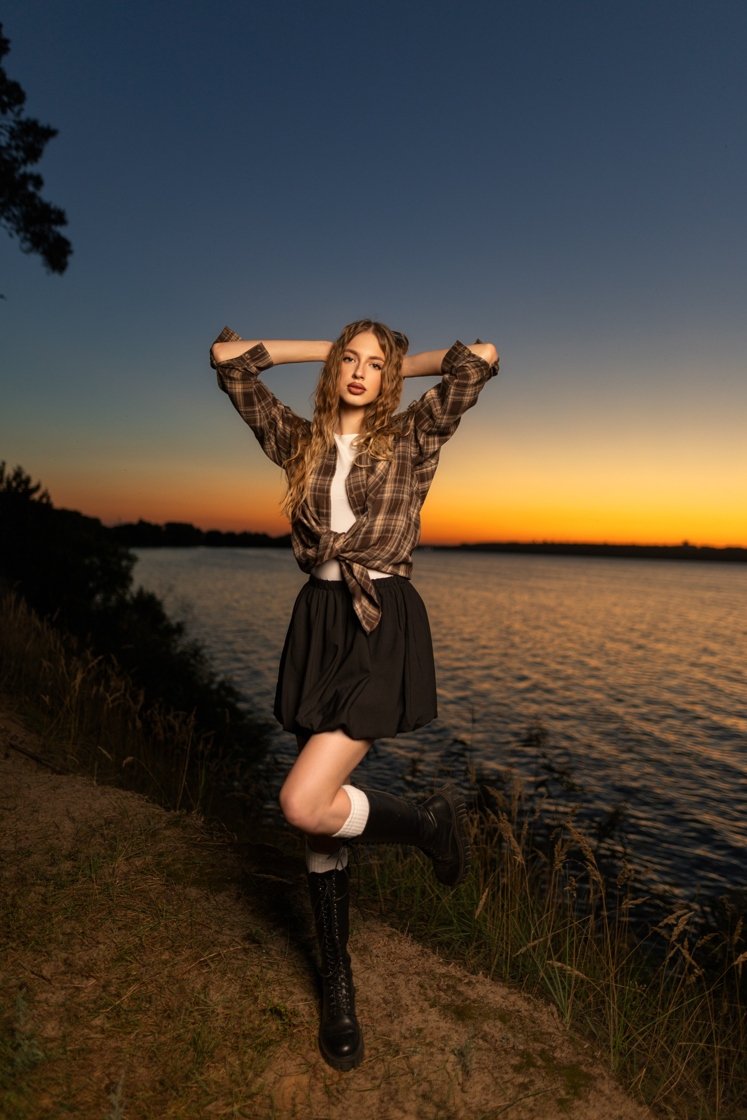 Вечерний фотосет с Ксенией на побережье с дополнительным светом для «себя». Дмитрий Шульгин, портретный фотограф в Воронеже