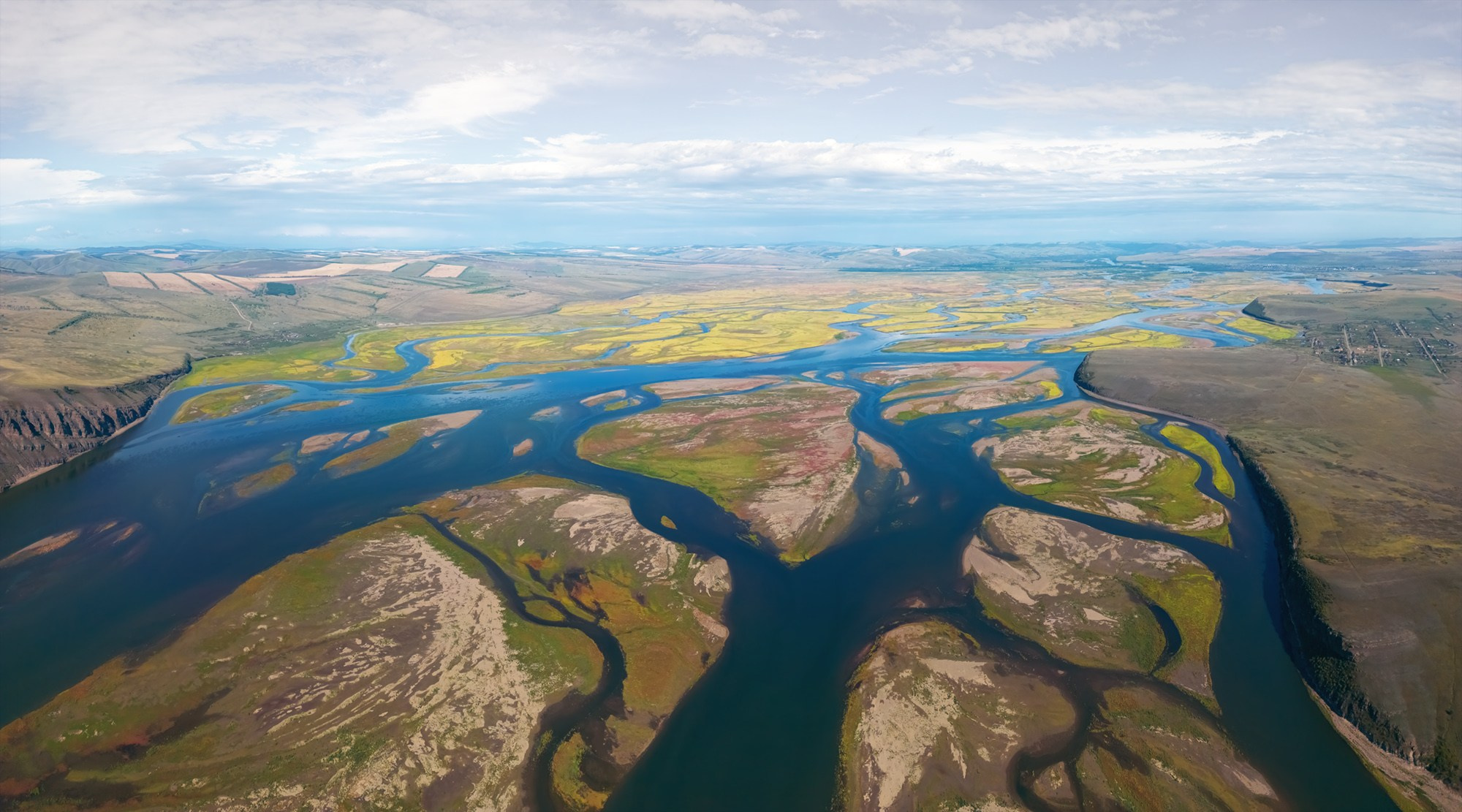 Сибирь с высоты птичьего полёта. Фотограф-пейзажист Александр Лещёнок / г. Красноярск