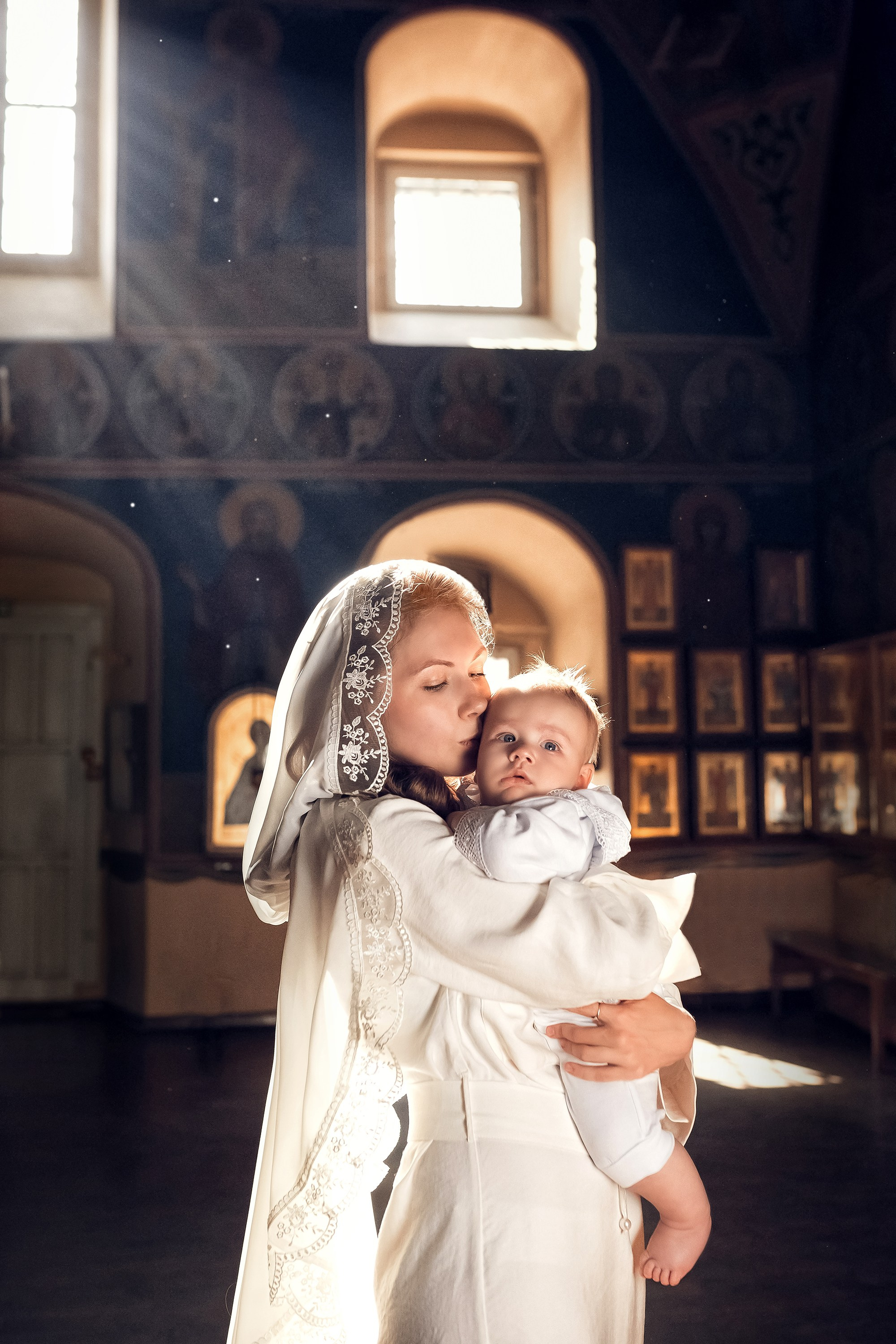 Таинство Крещения (постановочная съемка). Moscow_CPC