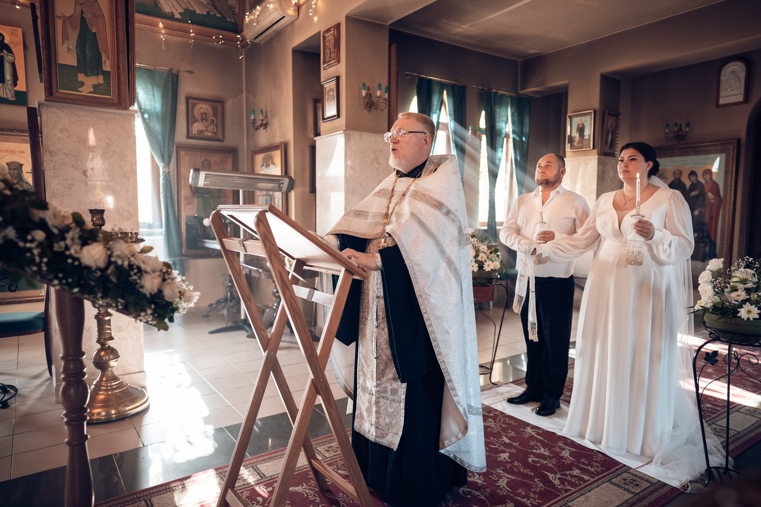 Венчание в храме Прп. Сергия Радонежского с. Орлиное. Церковный фотограф Севастополь